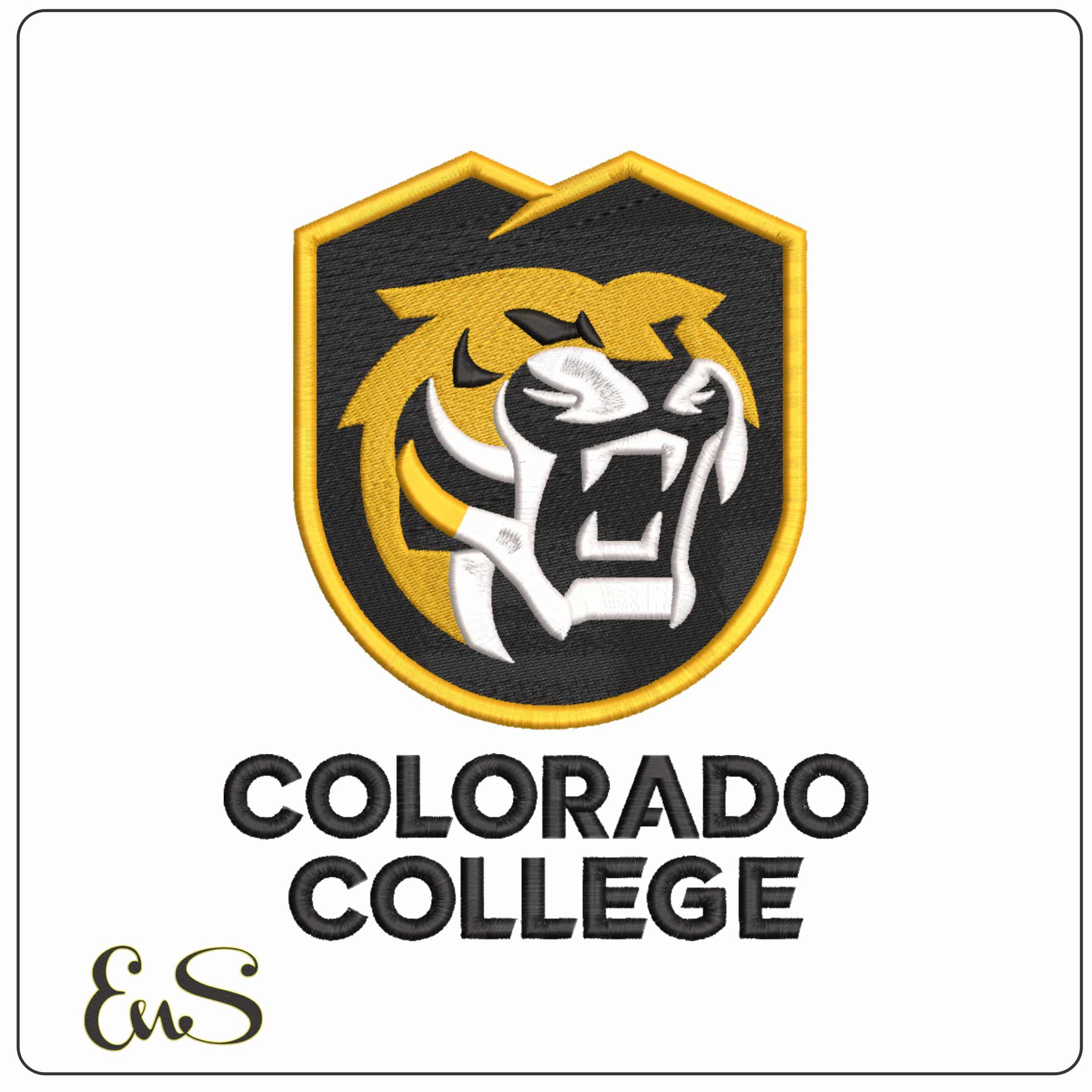 Colorado College Tigers 2019 Colorado College  - Elegant embroidery design file-instant download