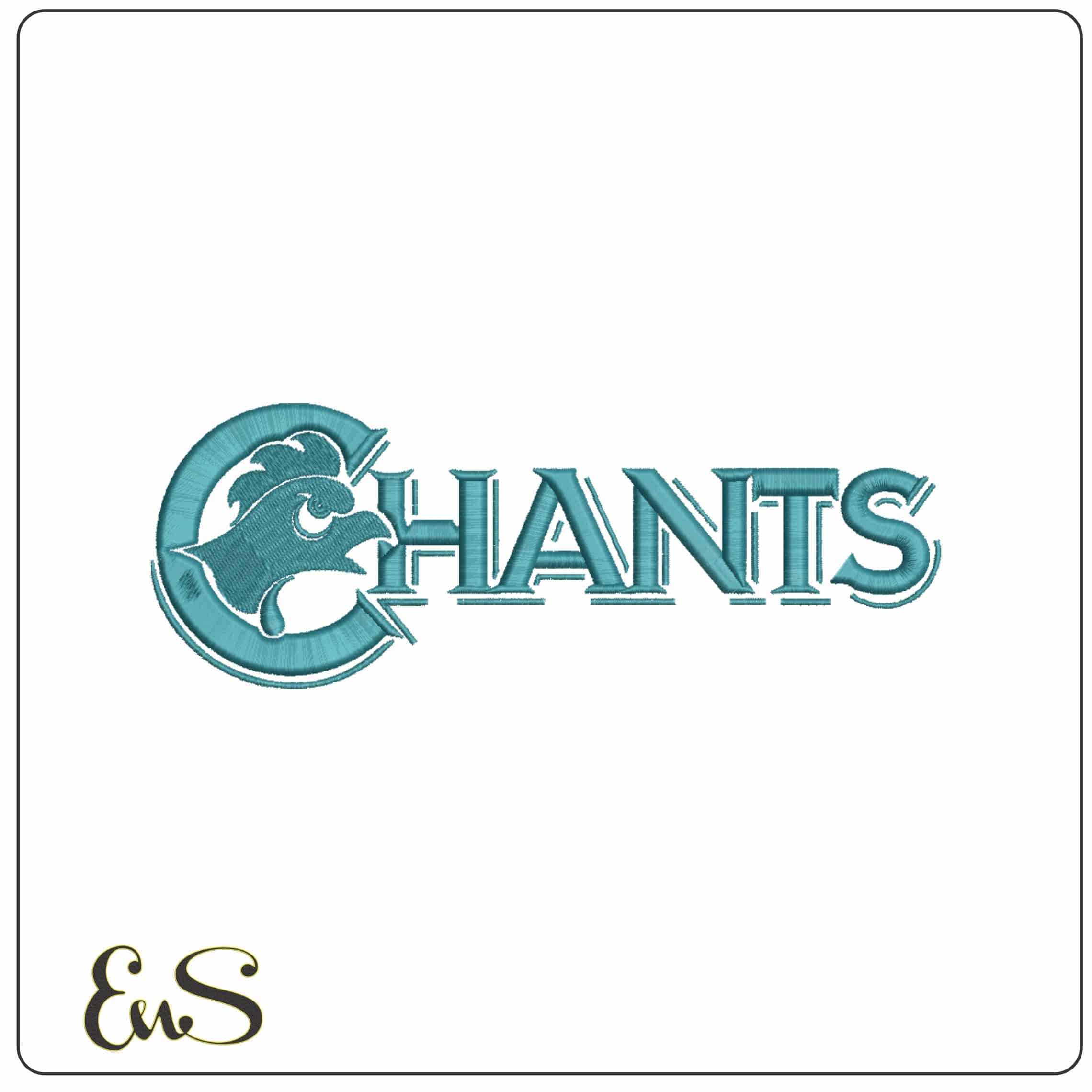 Coastal Carolina Chanticleers 1988 to 1995  University  - Elegant embroidery design file-instant download