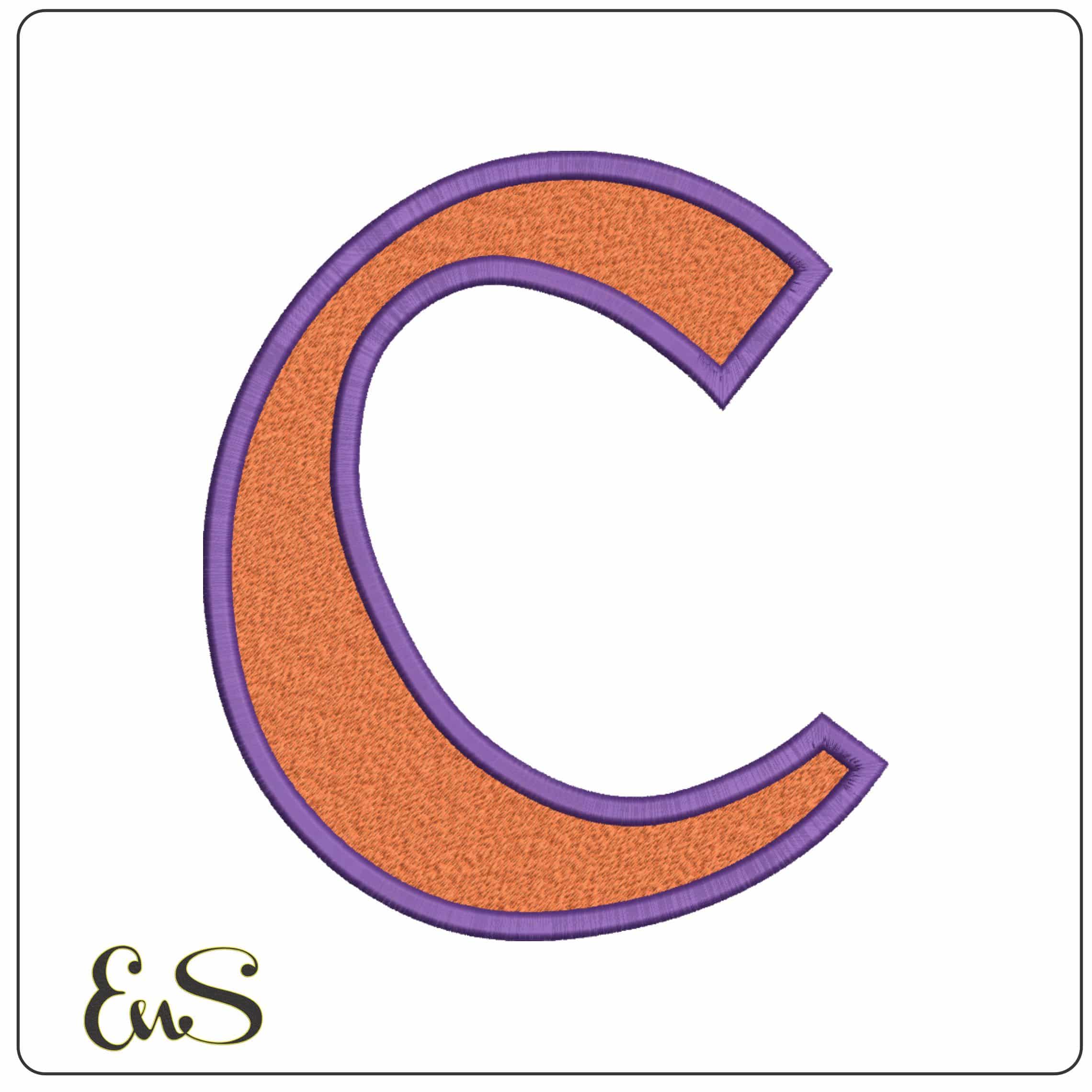 Clemson Tiger Alternative Clemson University College  - Elegant embroidery design file-instant download