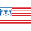 4th July embroidery - Flag embroidery design - American flag Eagle - USA embroidery - Memorial day - Machine embroidery design — view 4