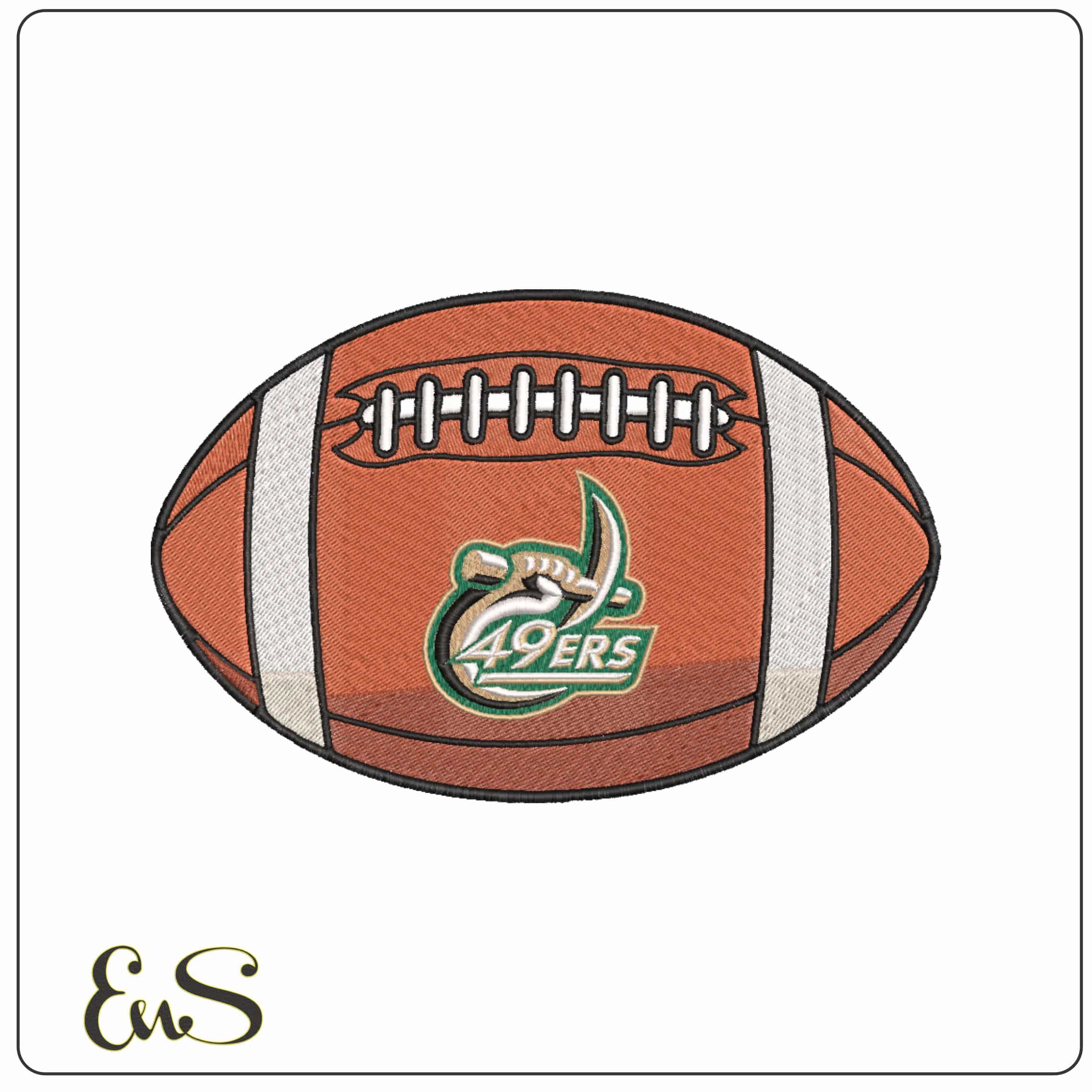 American Football Charlotte 49ers 2006 to 2020 University     - Elegant embroidery design file-instant download