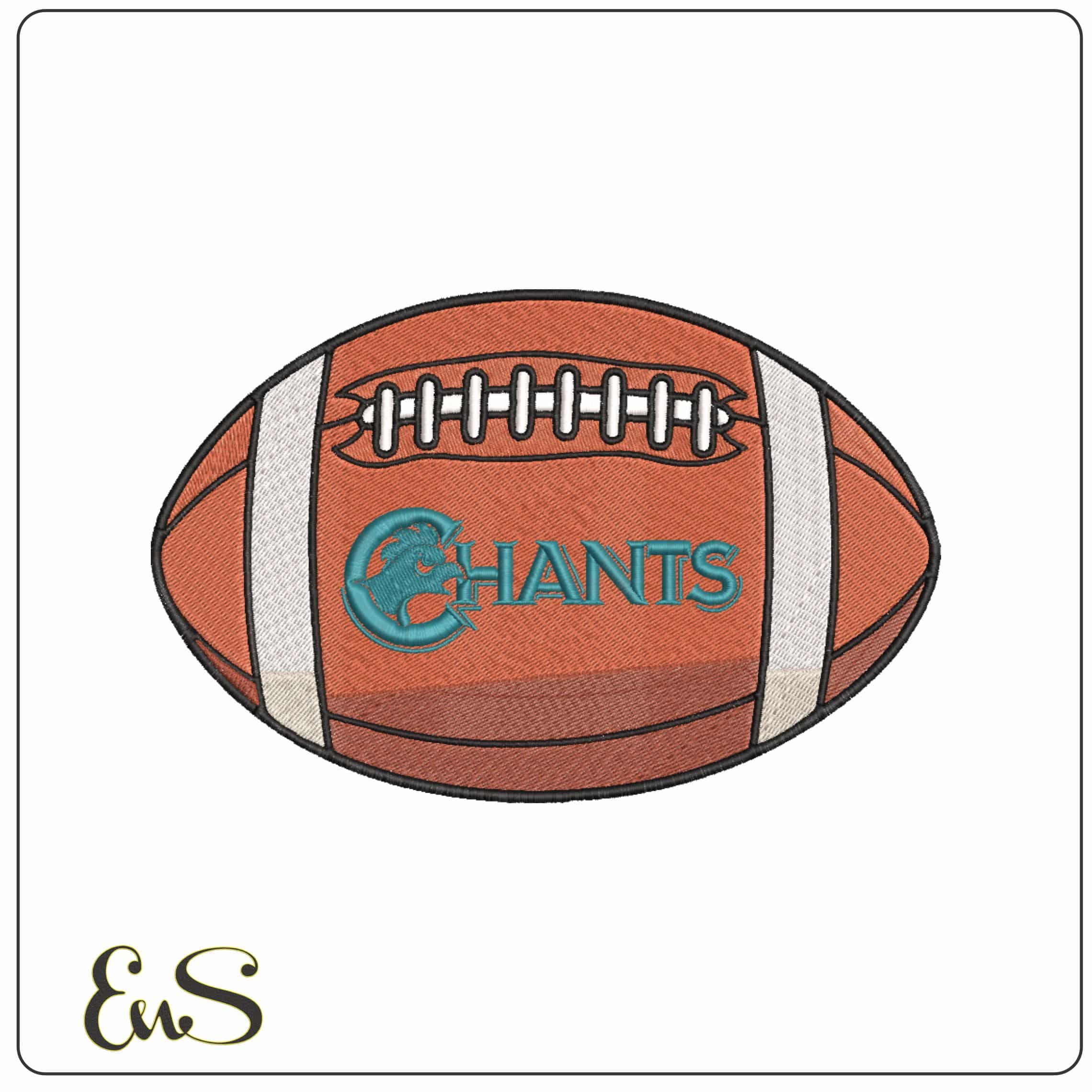 American Football Coastal Carolina Chanticleers 1988 to 1995    - Elegant embroidery design file-instant download