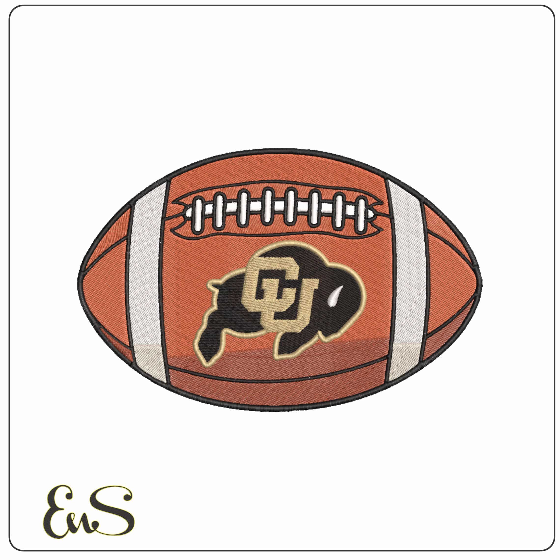 American Football Colorado Buffaloes 1981 to University    - Elegant embroidery design file-instant download