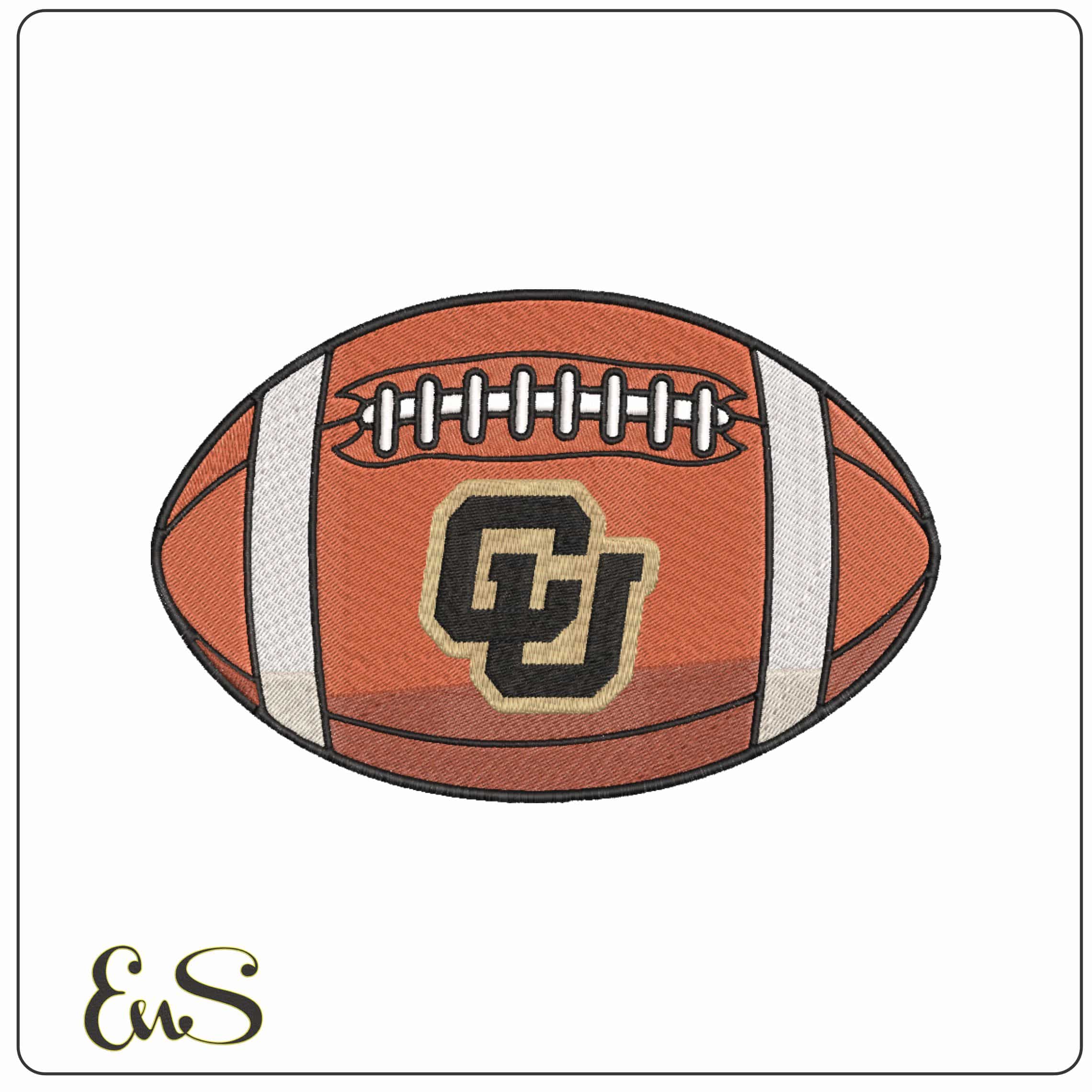 American Football Colorado Buffaloes Secondary University    - Elegant embroidery design file-instant download