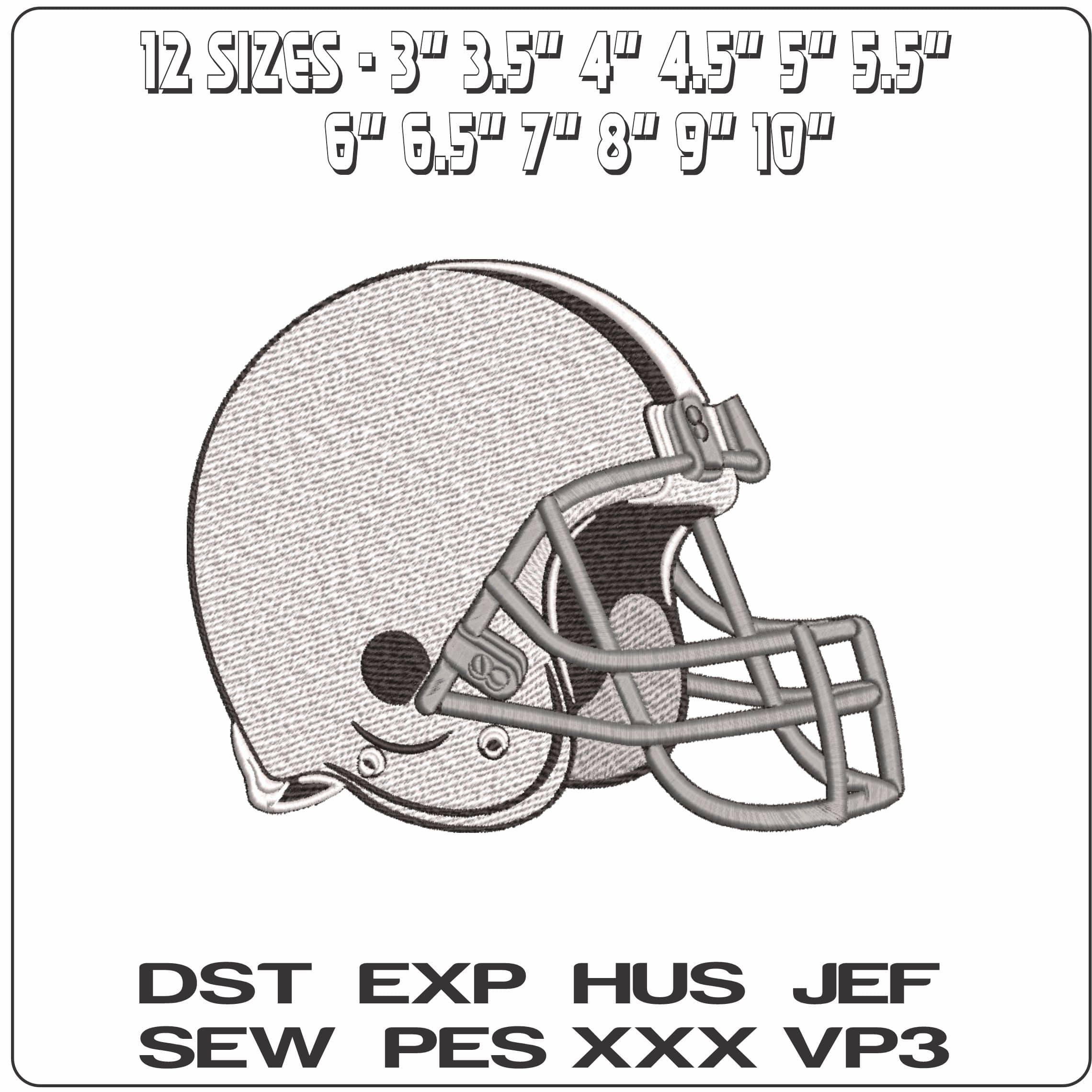 American Football Helmet    - Elegant embroidery design file-instant download — view 2
