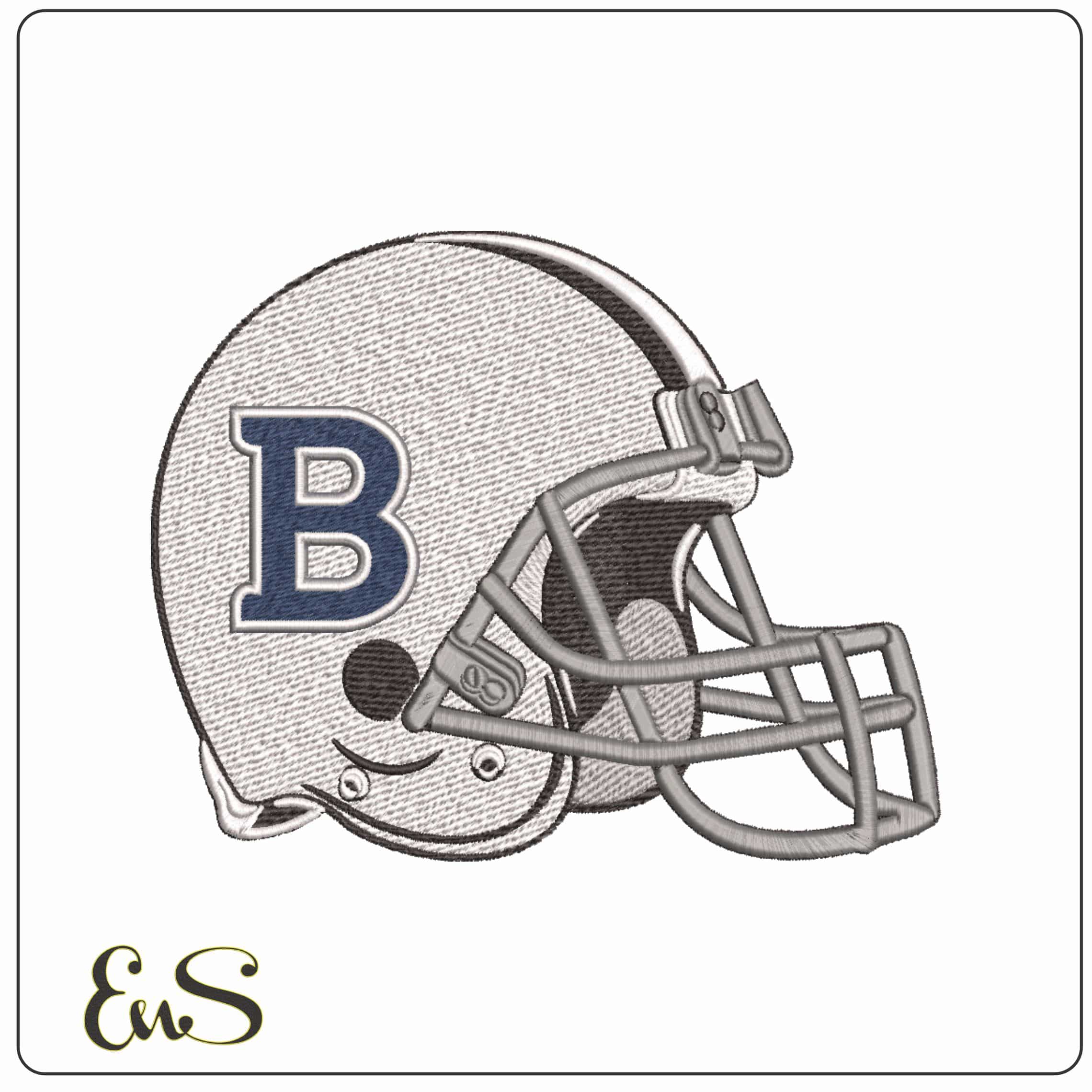 American Football Helmet Butler Bulldogs Alternative  University    - Elegant embroidery design file-instant download