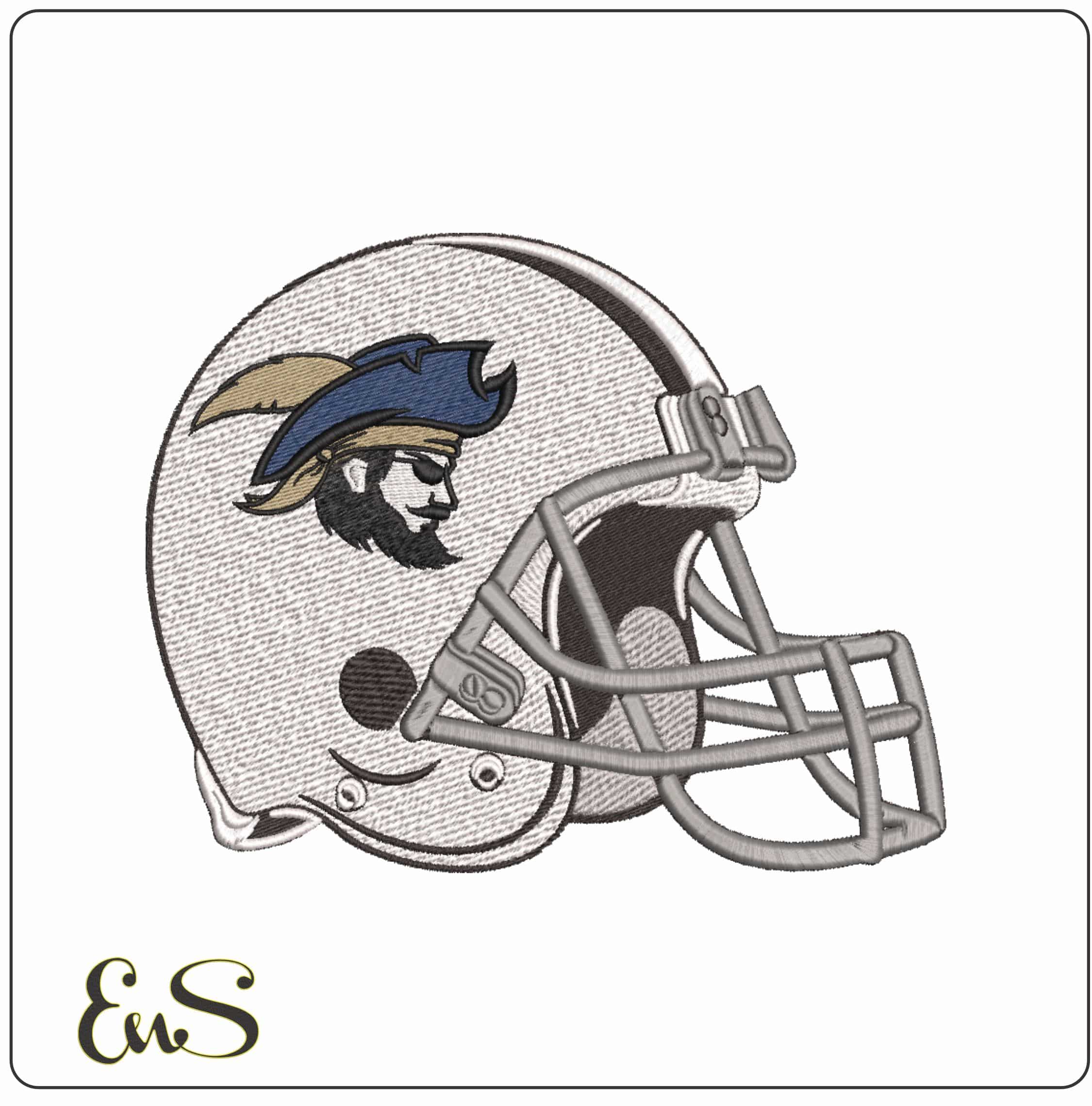 American Football Helmet CSU Buccaneers 2021  University   - Elegant embroidery design file-instant download
