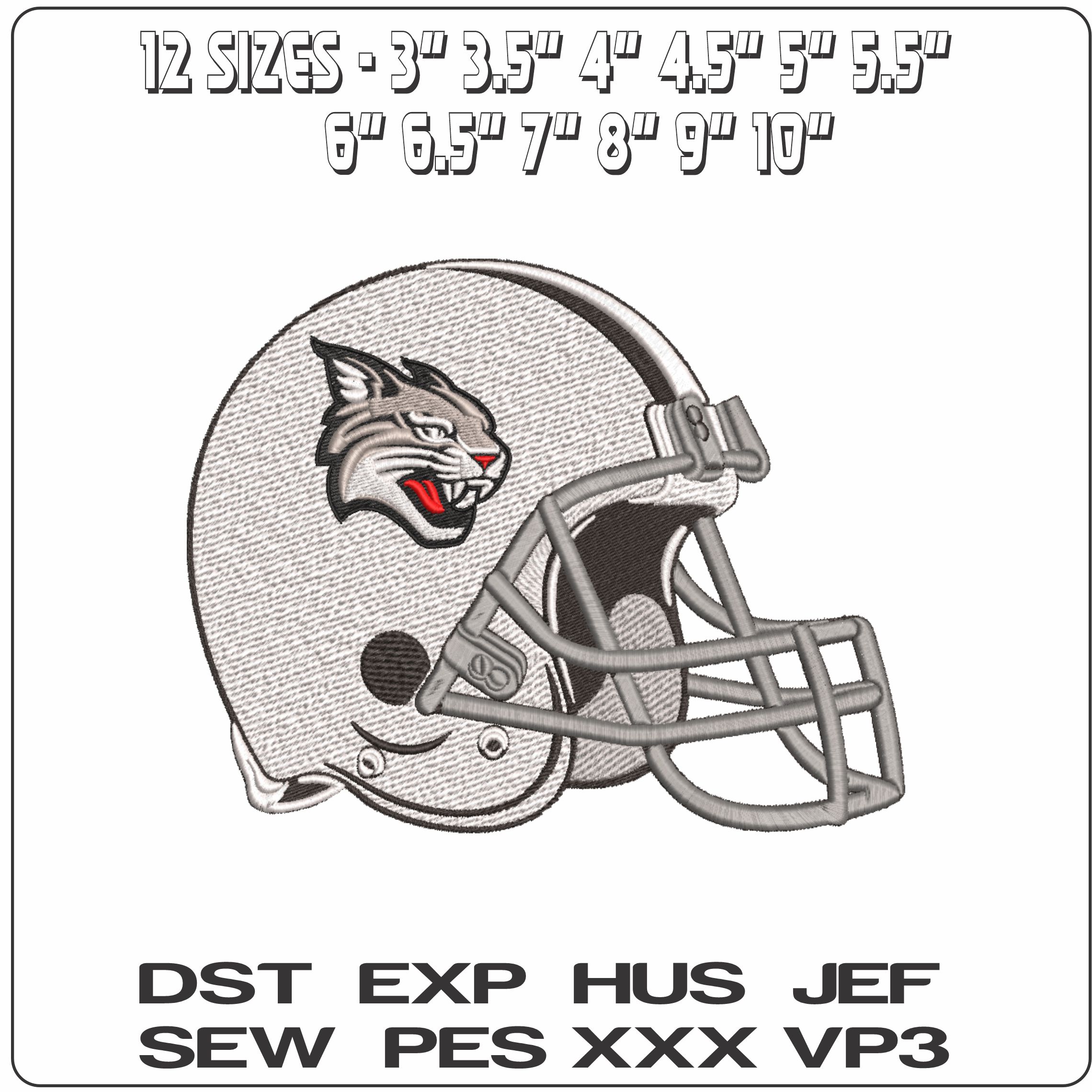 American Football Helmet Davidson Wildcats 2023 College    - Elegant embroidery design file-instant download — view 2