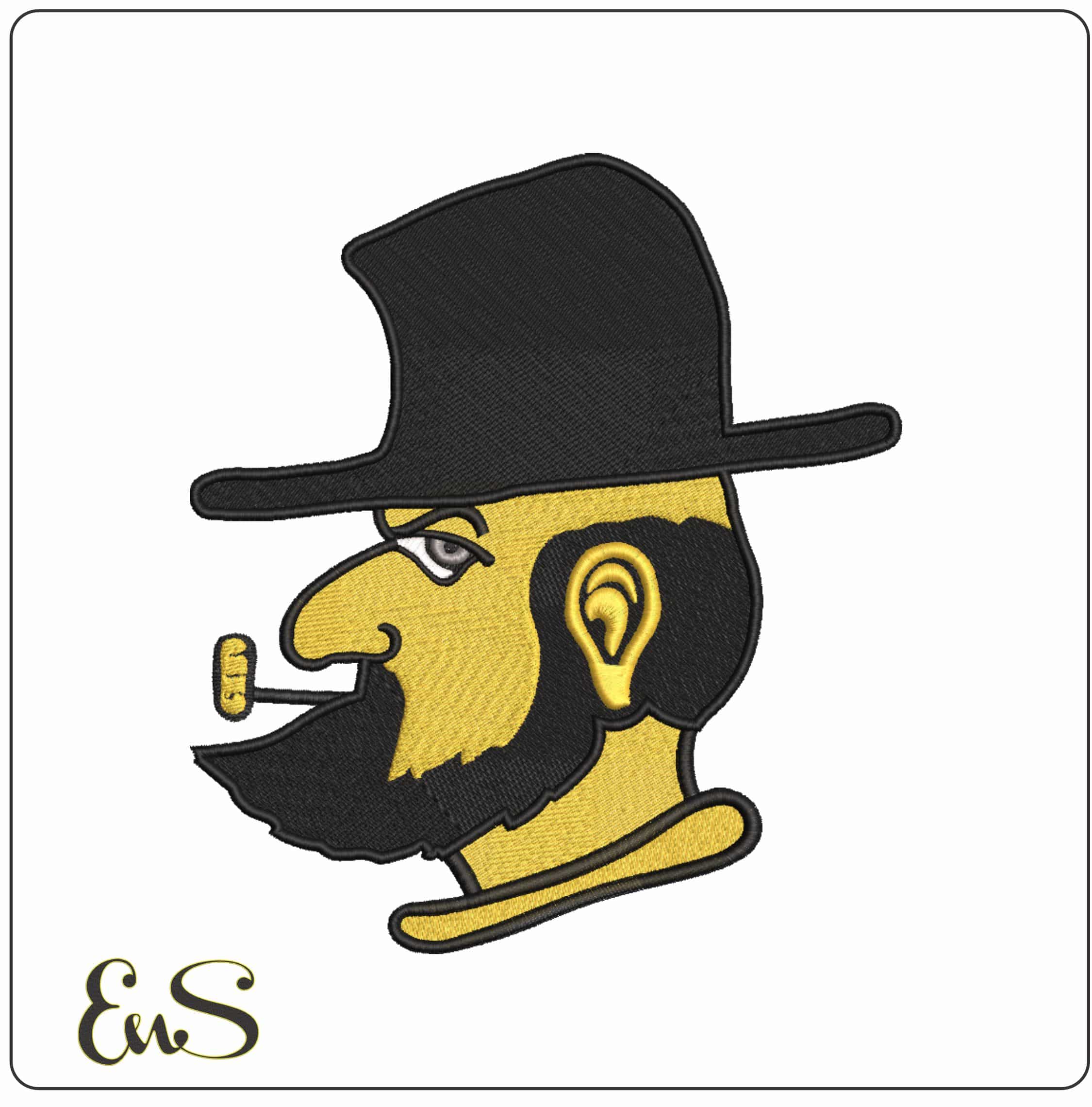Appalachian State Mountaineerd 1976 1986  State University    - Elegant embroidery design file-instant download