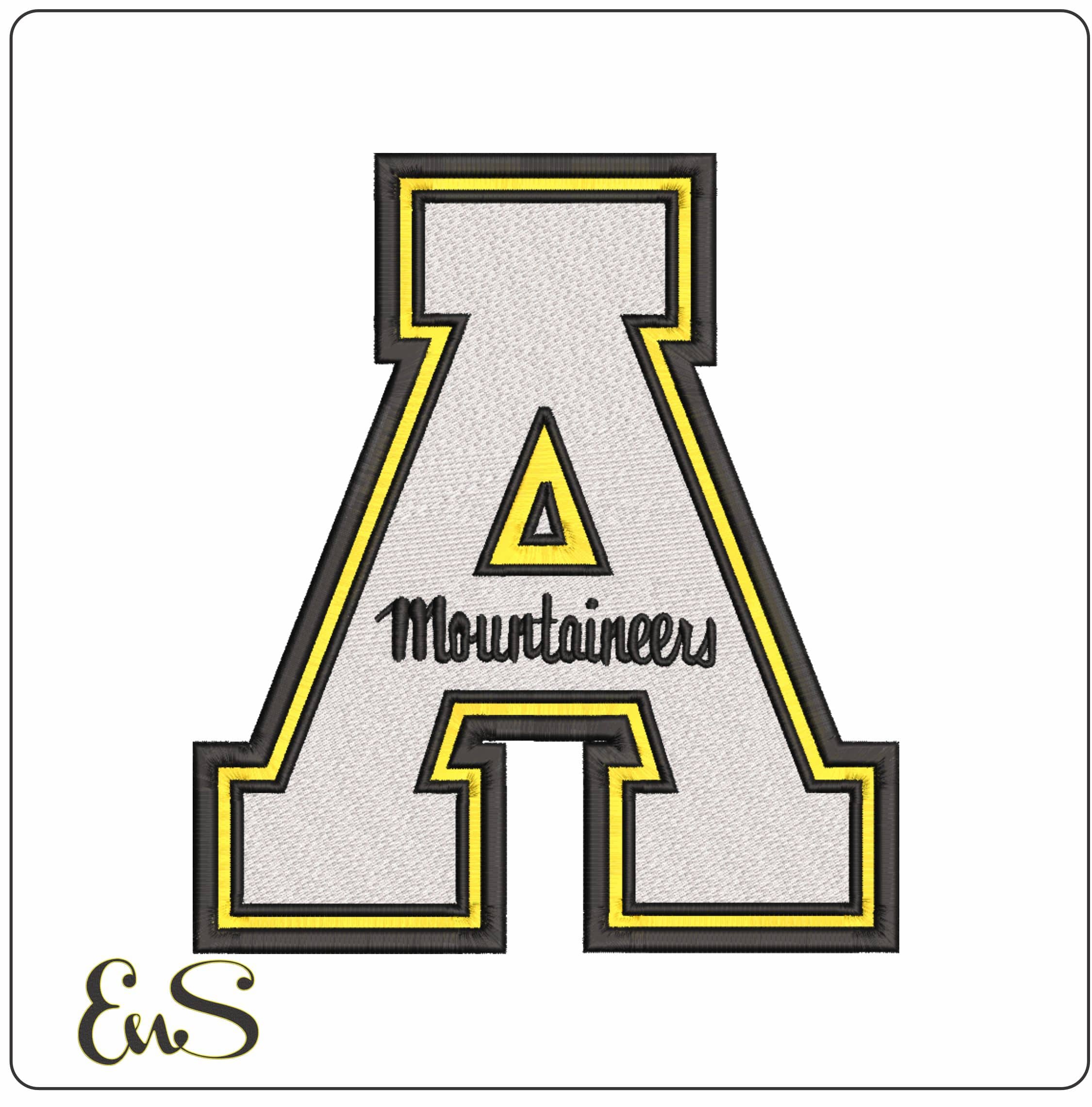 Appalachian State Mountaineerd 1989 1999  State University    - Elegant embroidery design file-instant download