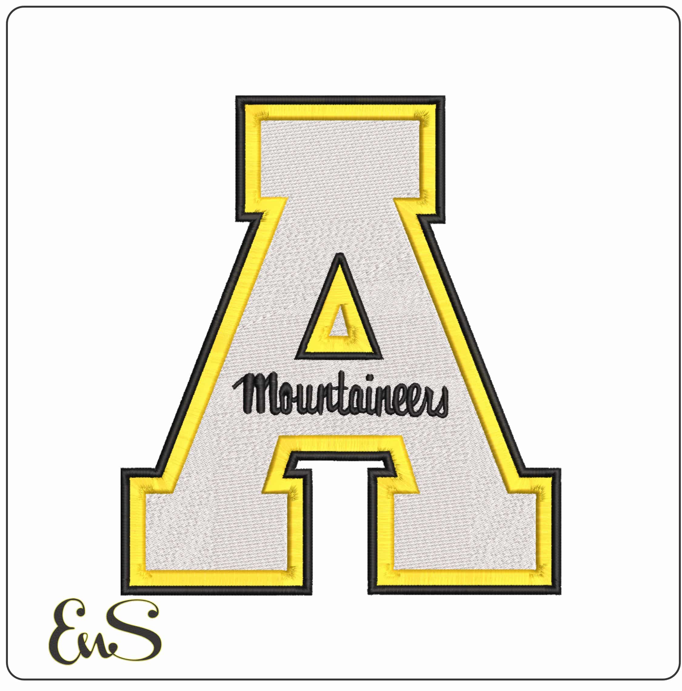 Appalachian State Mountaineerd 2012 2013  State University    - Elegant embroidery design file-instant download