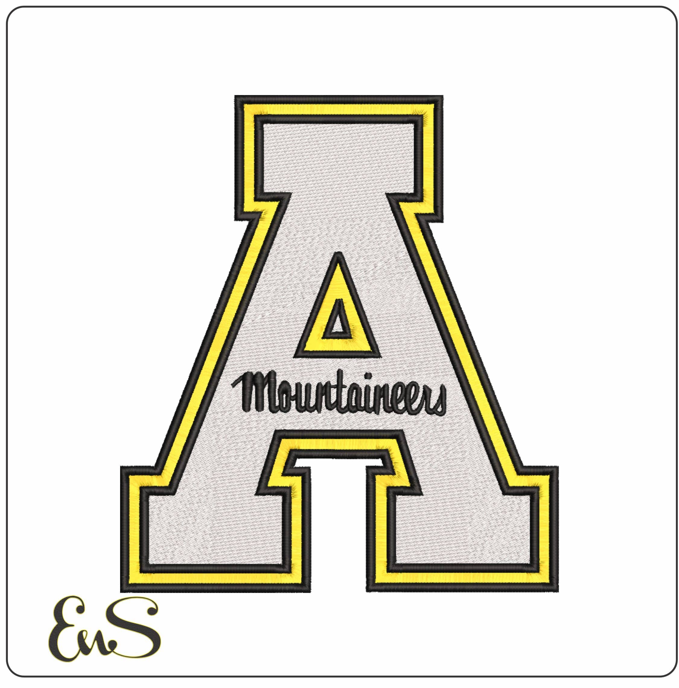 Appalachian State Mountaineerd 2013  State University    - Elegant embroidery design file-instant download