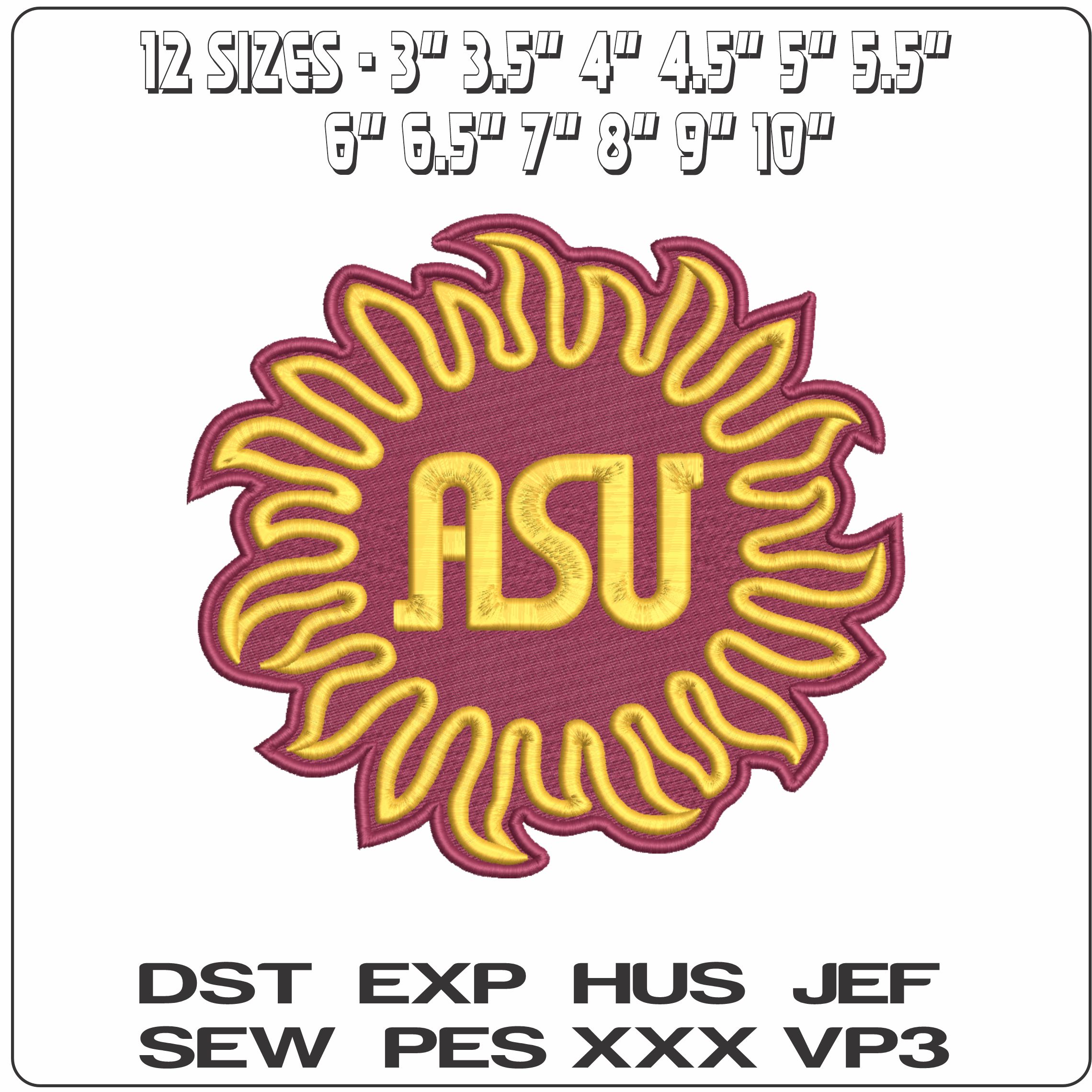 Arizona State Sun Devils Alternative  University    - Elegant embroidery design file-instant download — view 2