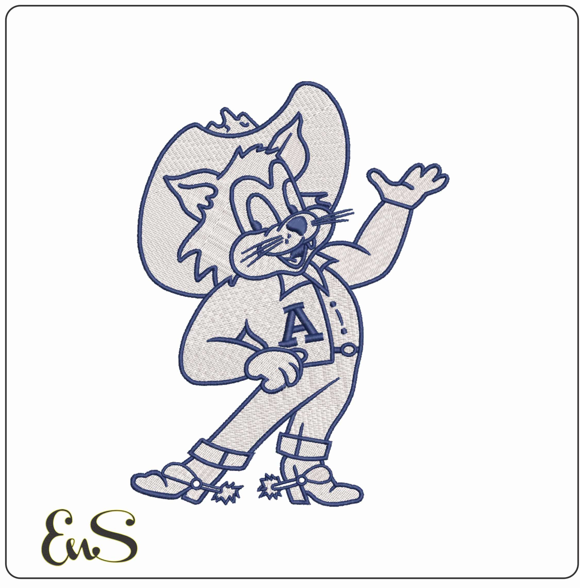 Arizona Wildcats 1950 College    - Elegant embroidery design file-instant download