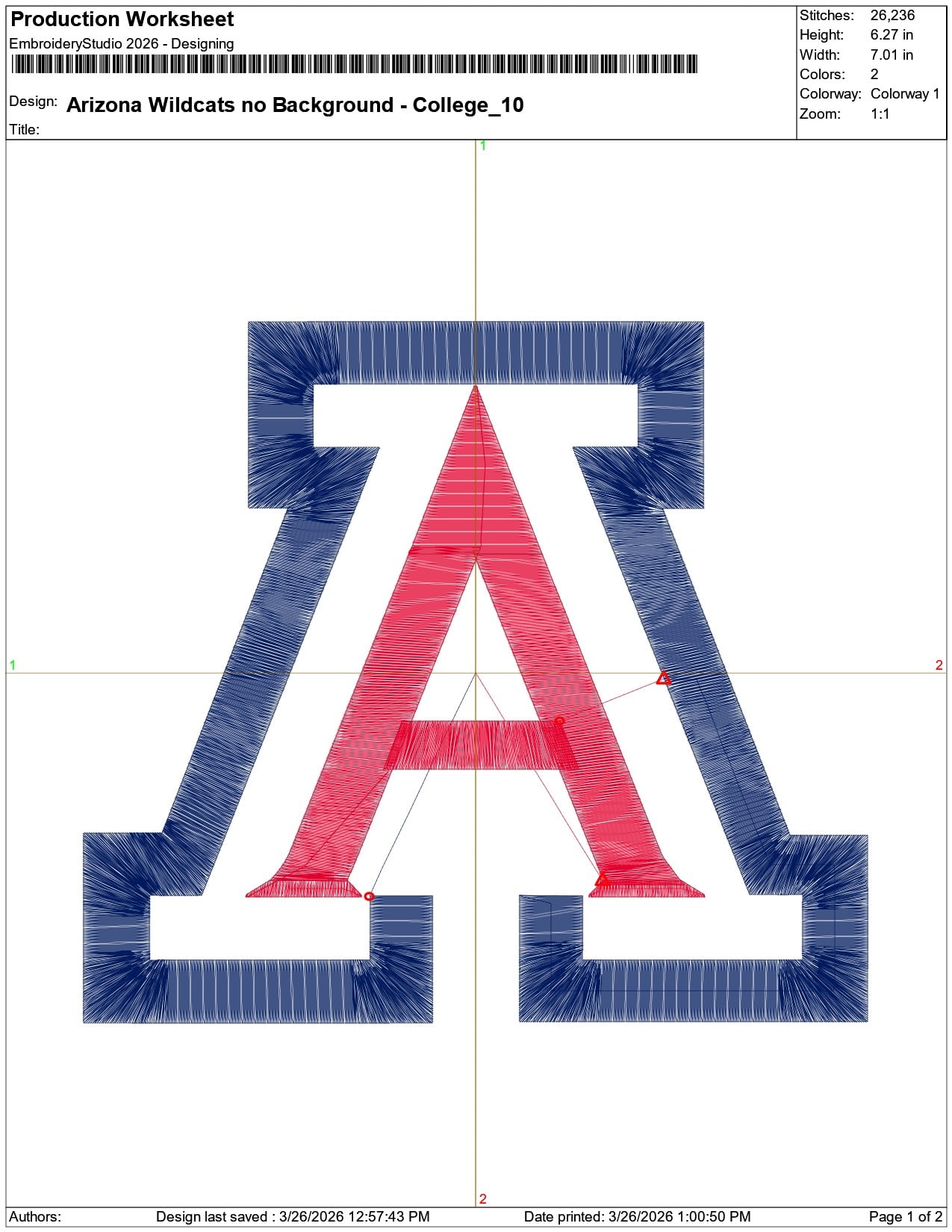 Arizona Wildcats no Background College    - Elegant embroidery design file-instant download — view 3