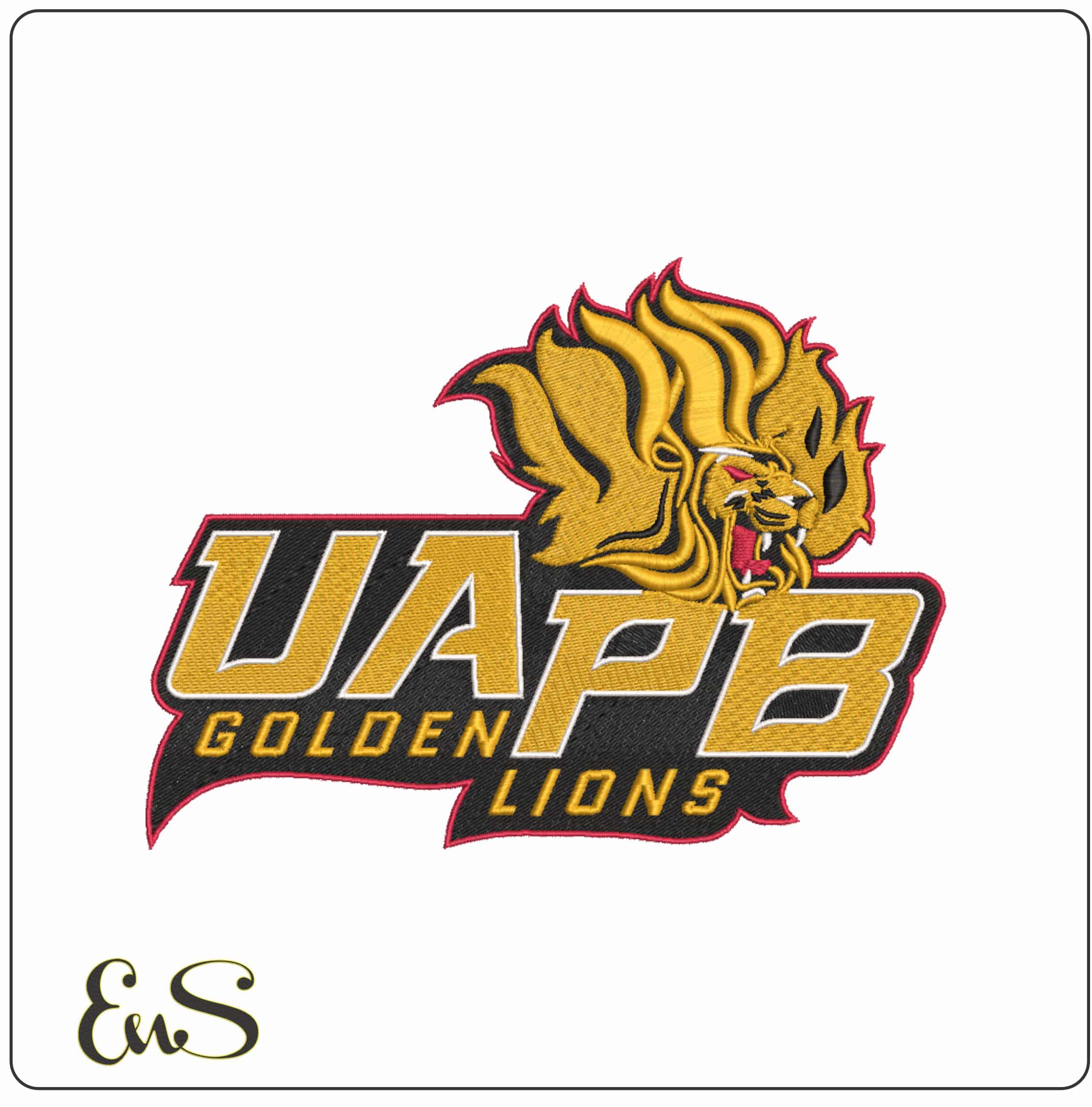 Arkansas PB Golden Lions Alternative University of Arkansas    - Elegant embroidery design file-instant download