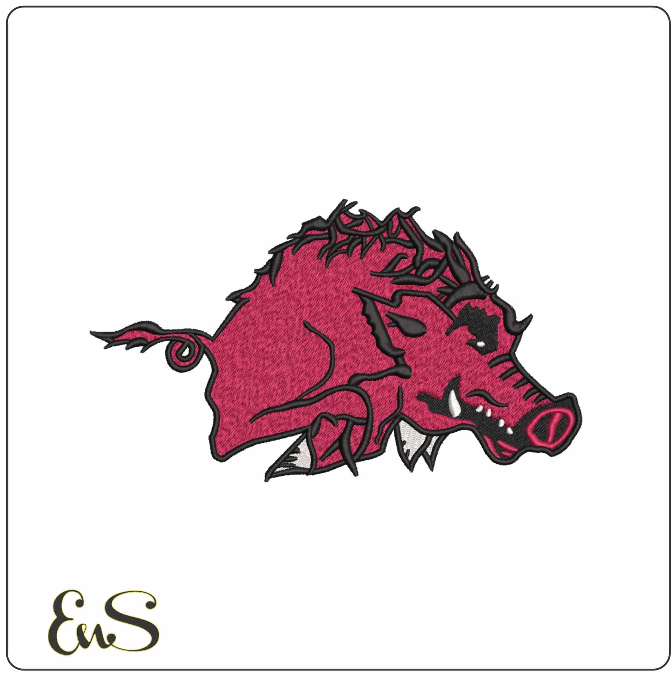 Arkansas Razorbacks 1938 University of Arkanasas    - Elegant embroidery design file-instant download
