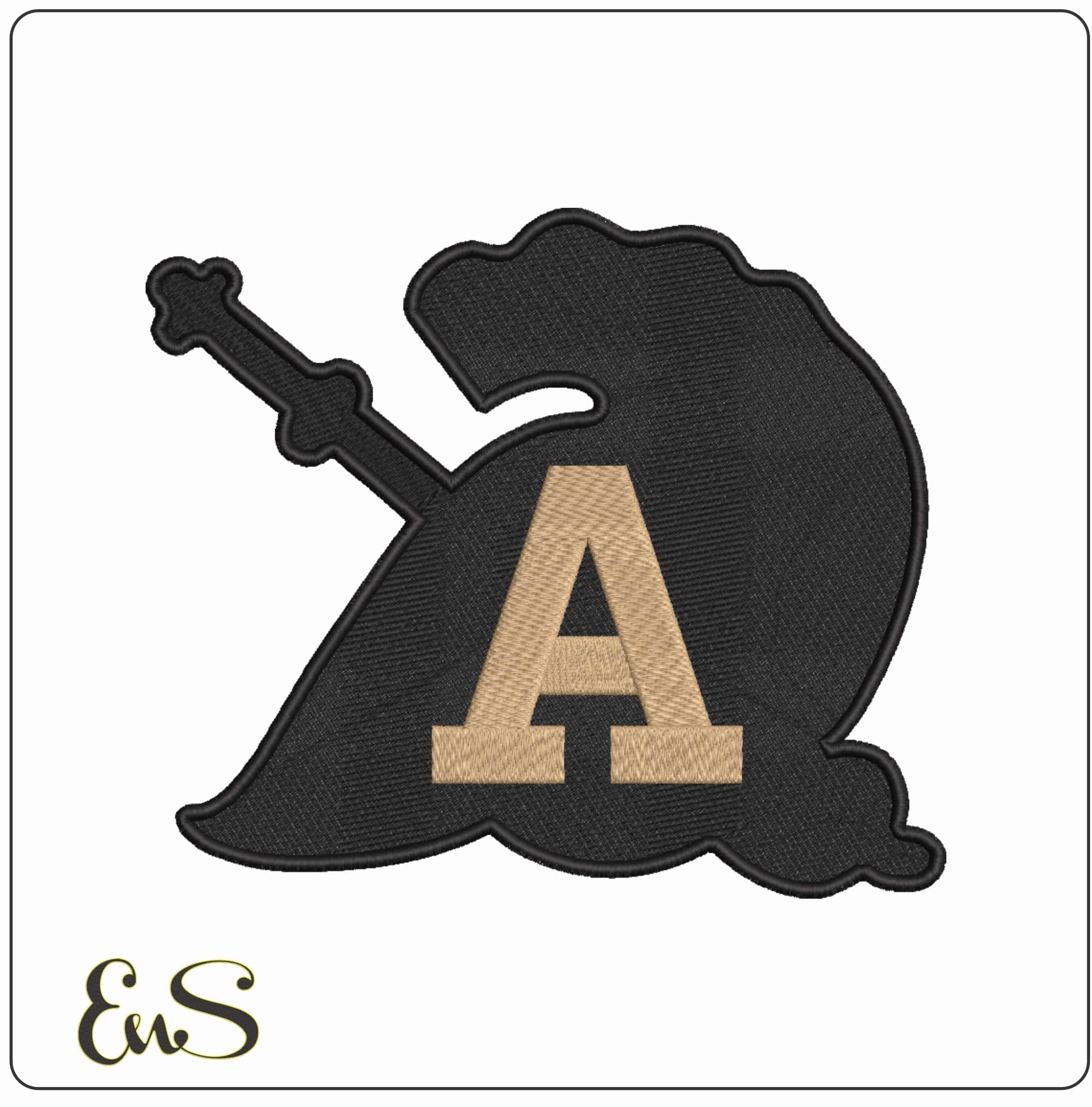 Army Black Knight Helmets US Military Academy College    - Elegant embroidery design file-instant download