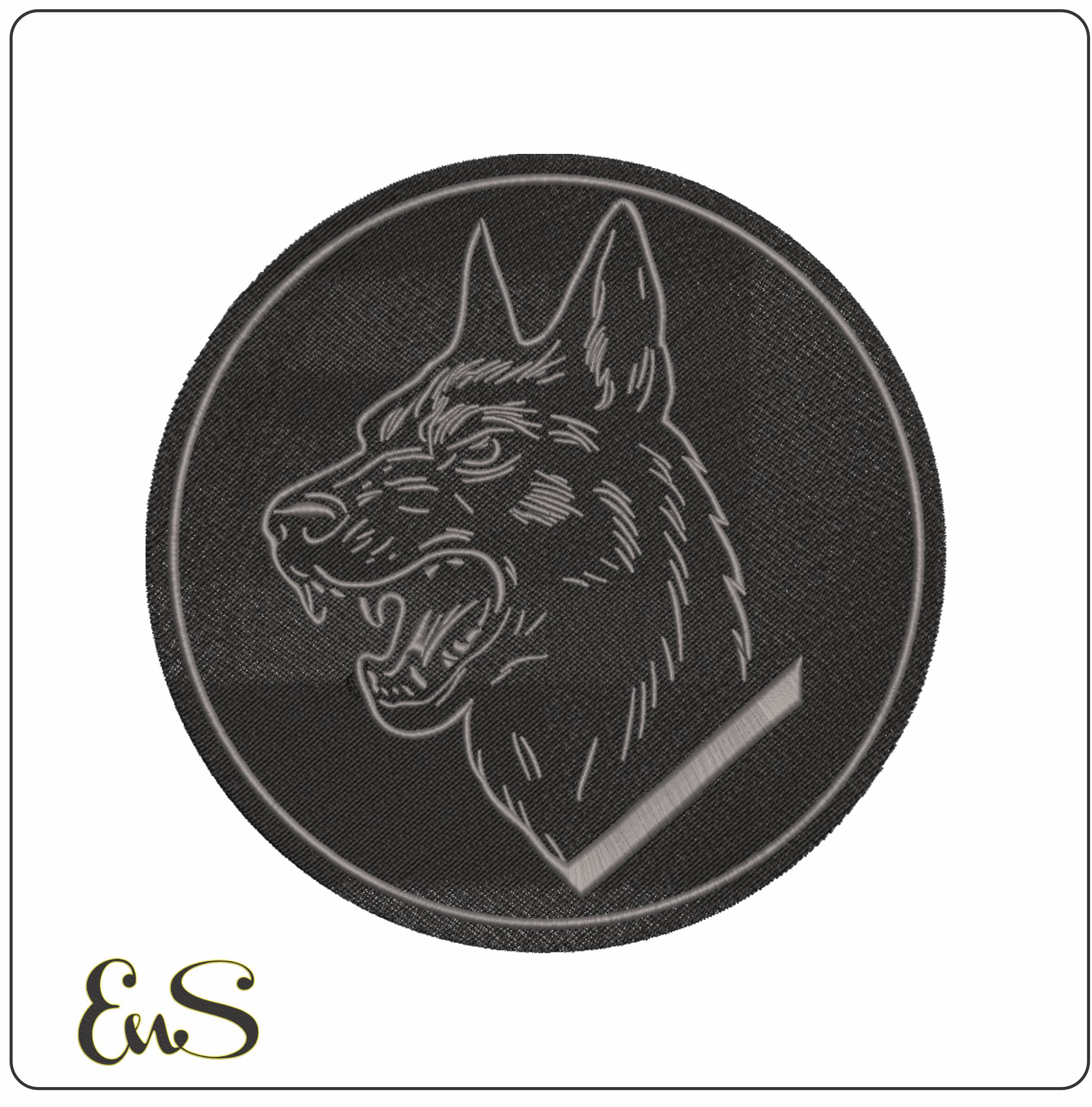 Attack Dog    - Elegant embroidery design file-instant download