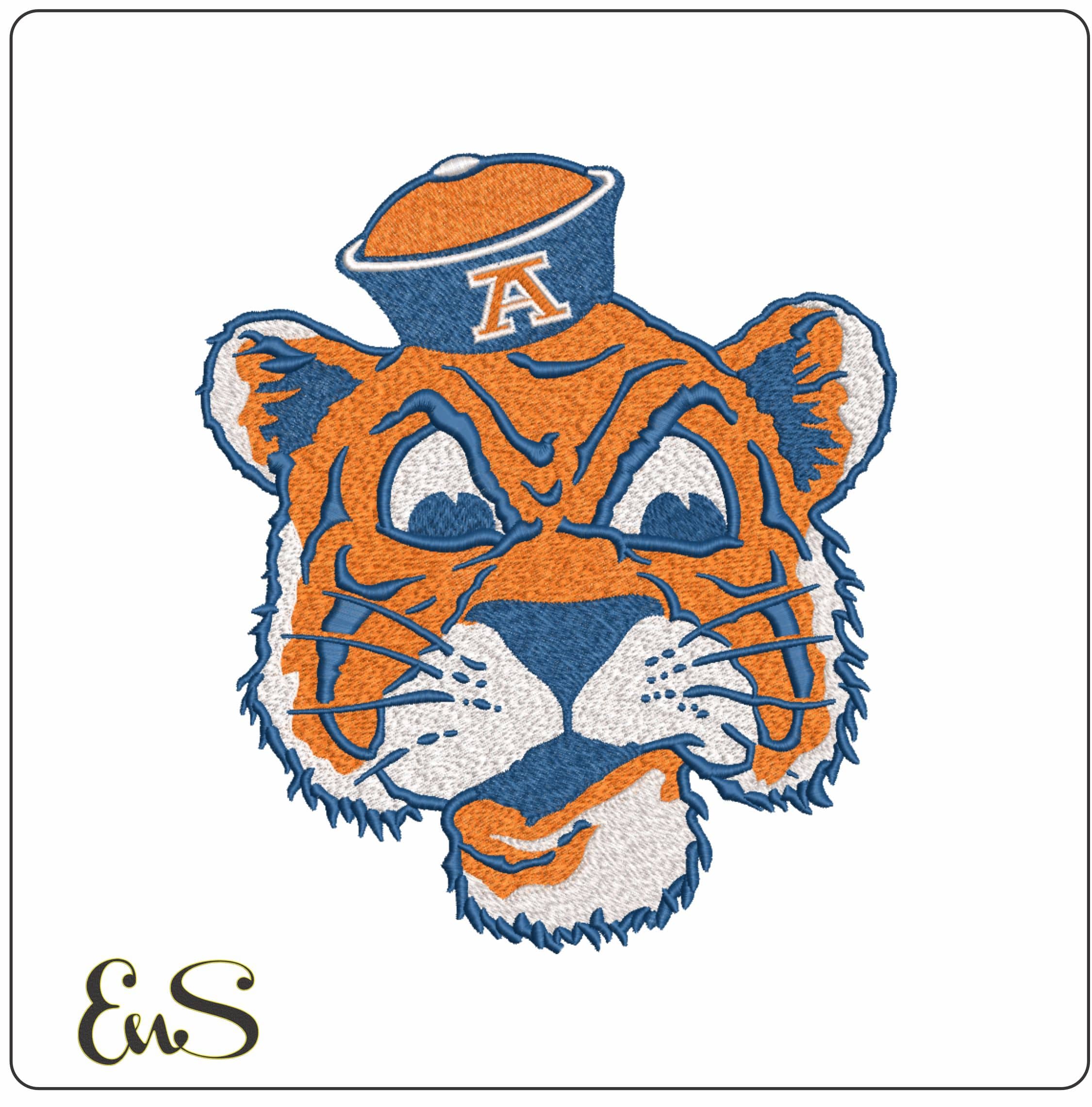 Auburn Tigers 1957 1970 Auburn University    - Elegant embroidery design file-instant download