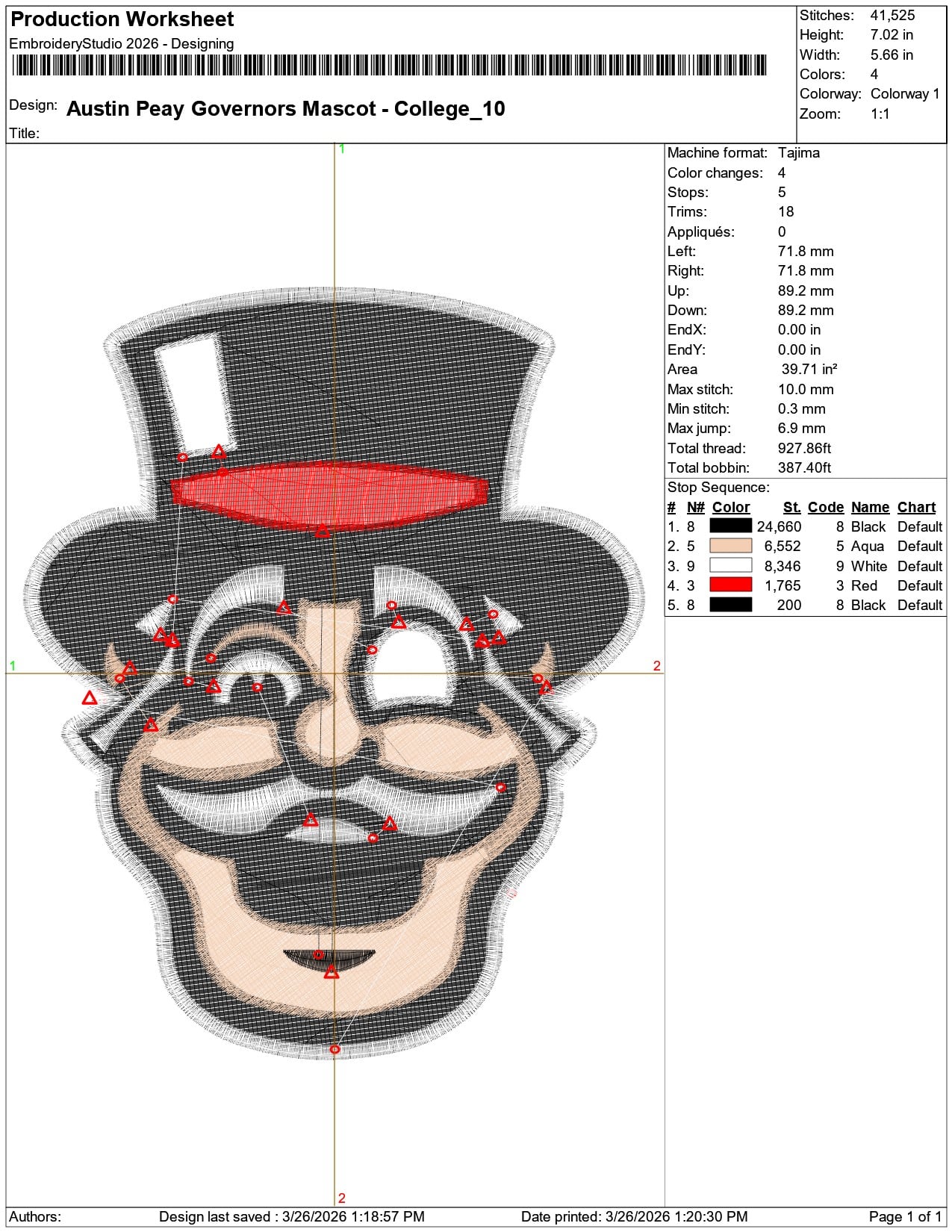 Austin Peay Governors Mascot College    - Elegant embroidery design file-instant download — view 3