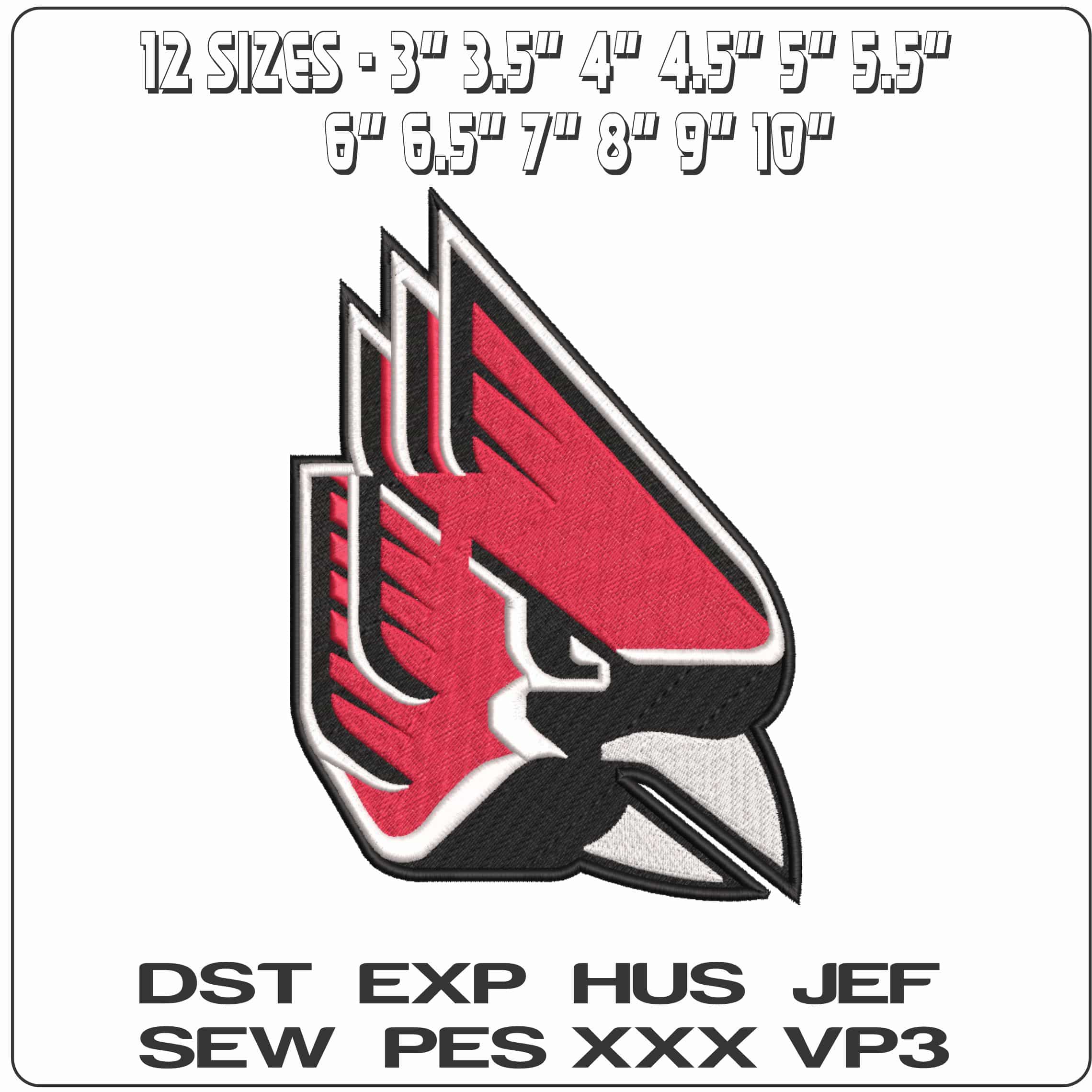 Ball State Cardinals 2015 On Ball State University    - Elegant embroidery design file-instant download — view 2