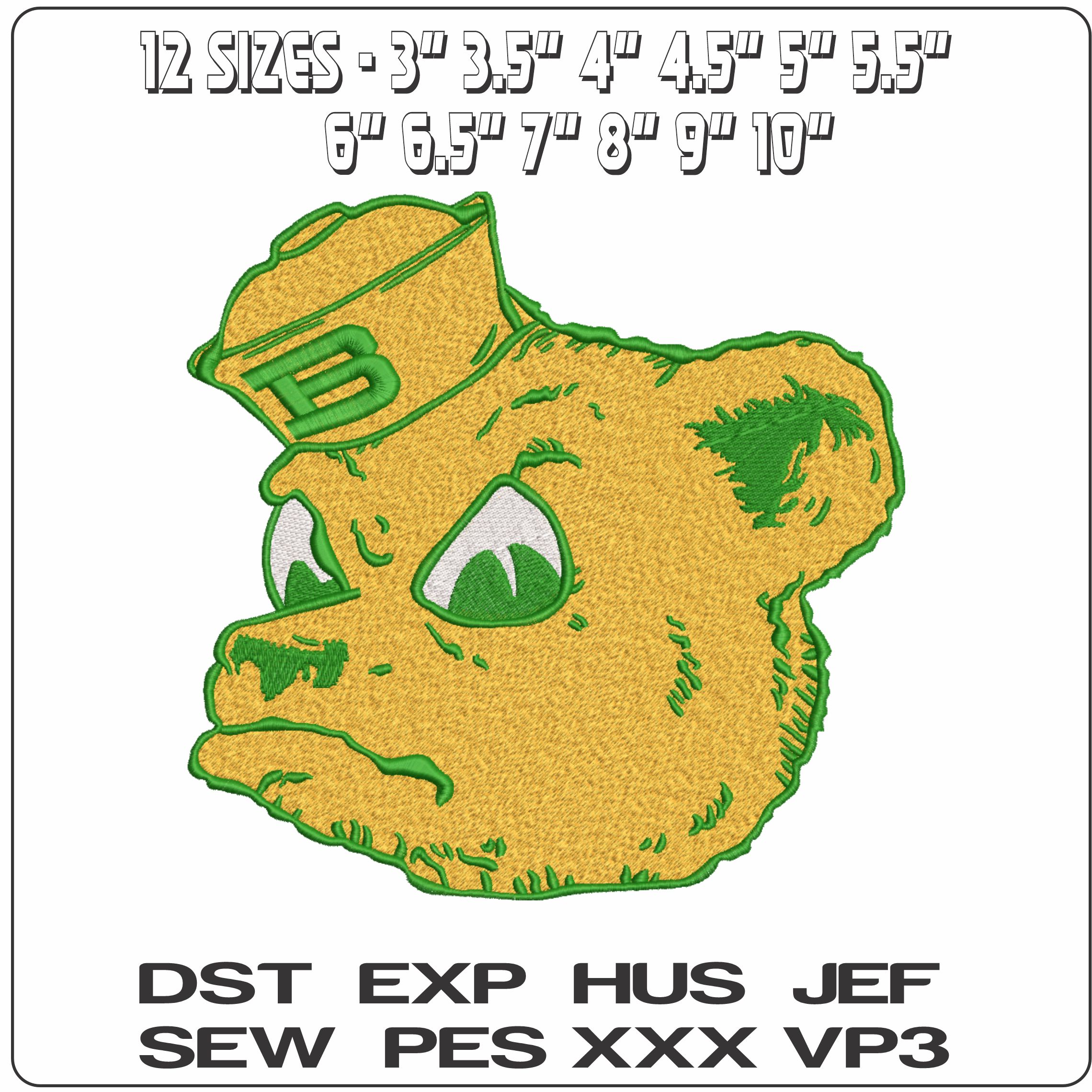 Baylor Bears 1969 to1997 Baylor University    - Elegant embroidery design file-instant download — view 2