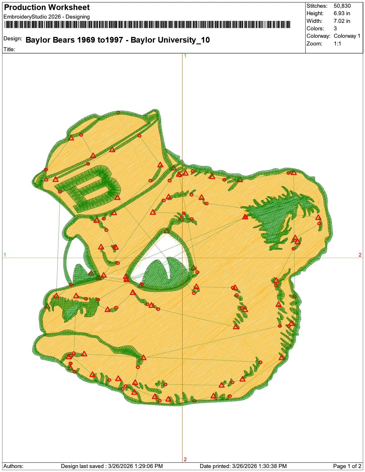 Baylor Bears 1969 to1997 Baylor University    - Elegant embroidery design file-instant download — view 3
