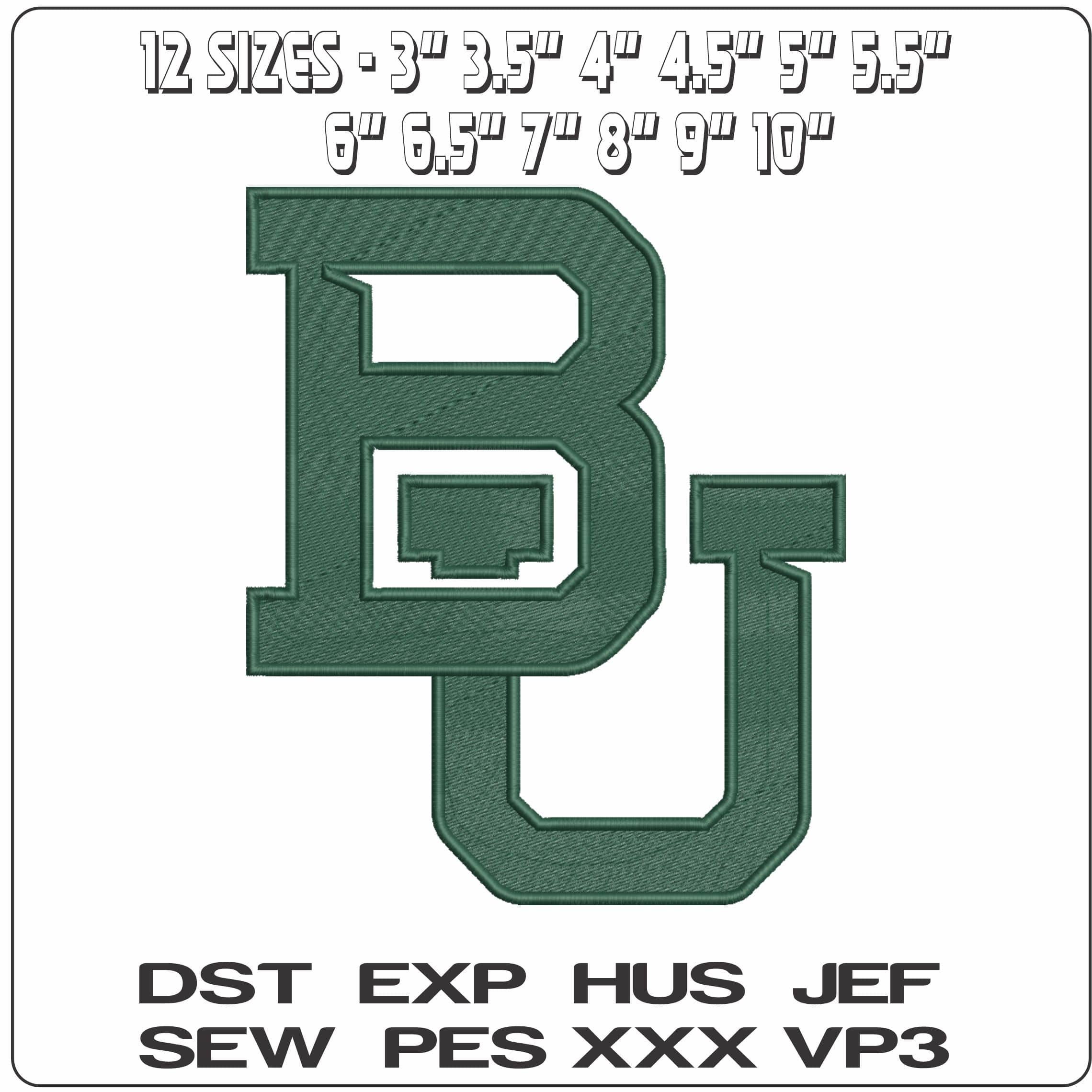 Baylor Bears 2019 Baylor University    - Elegant embroidery design file-instant download — view 2