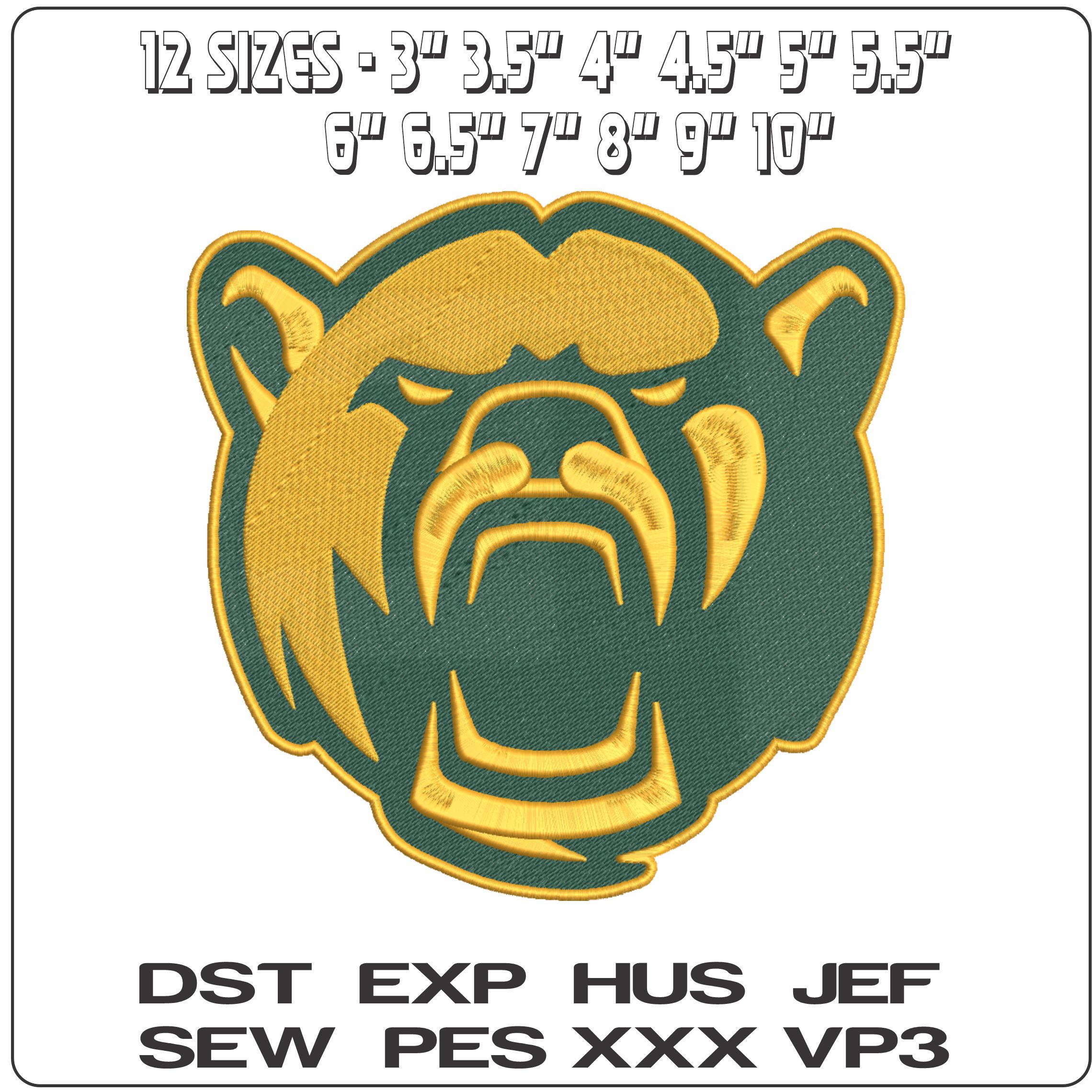 Baylor Bears Alternative Baylor University    - Elegant embroidery design file-instant download — view 2