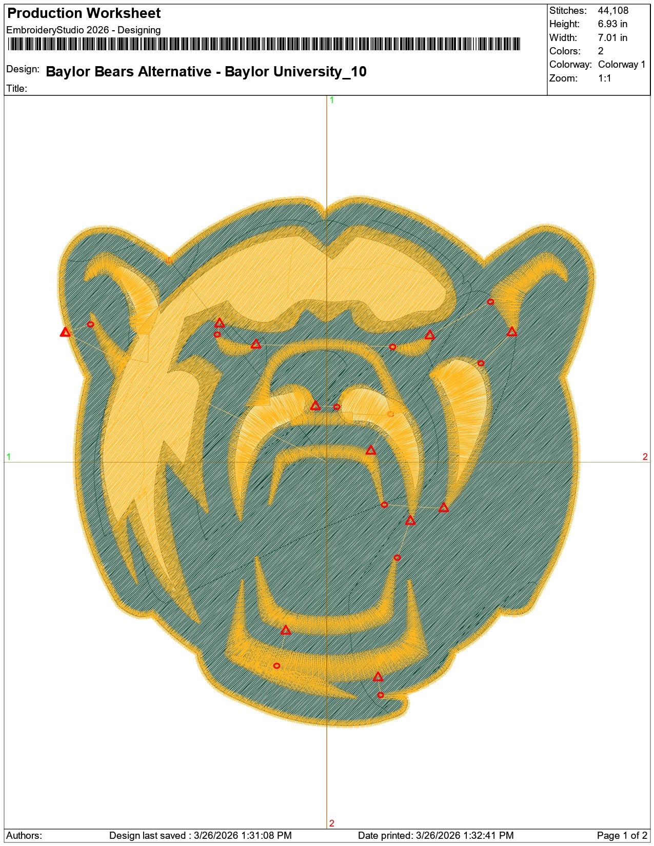 Baylor Bears Alternative Baylor University    - Elegant embroidery design file-instant download — view 3