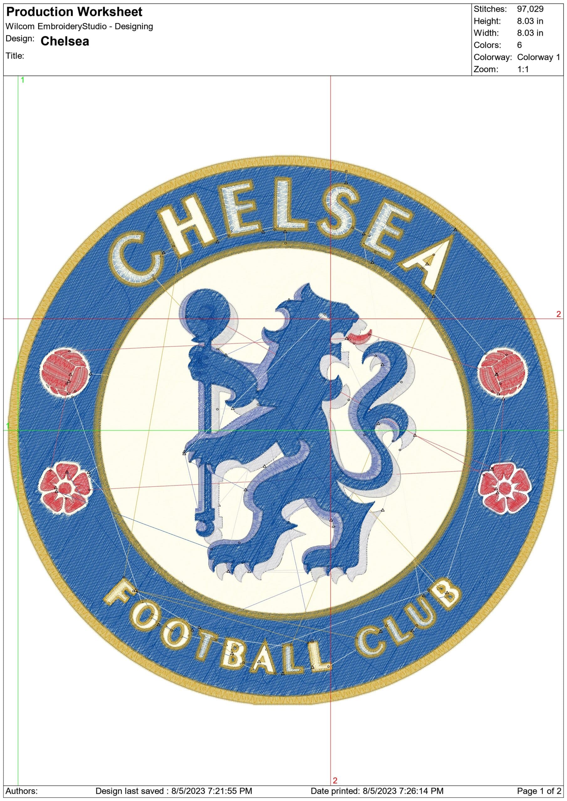 Chelsea embroidery design - The Blues London design machine pattern Baby toddler embroidery file instant download in a frame — view 2