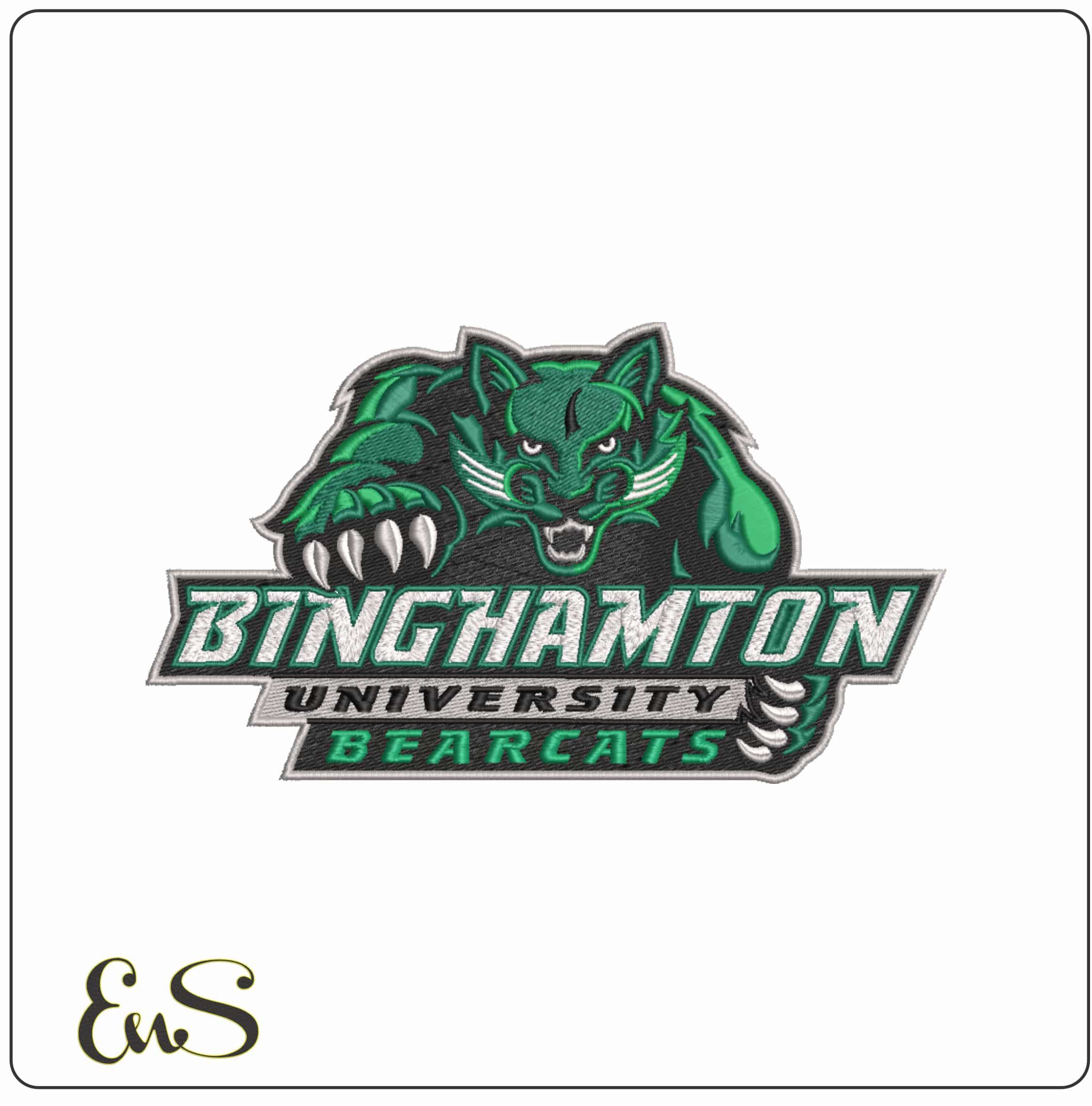 Binghamton Bearcats 2014 on Binghamton University    - Elegant embroidery design file-instant download