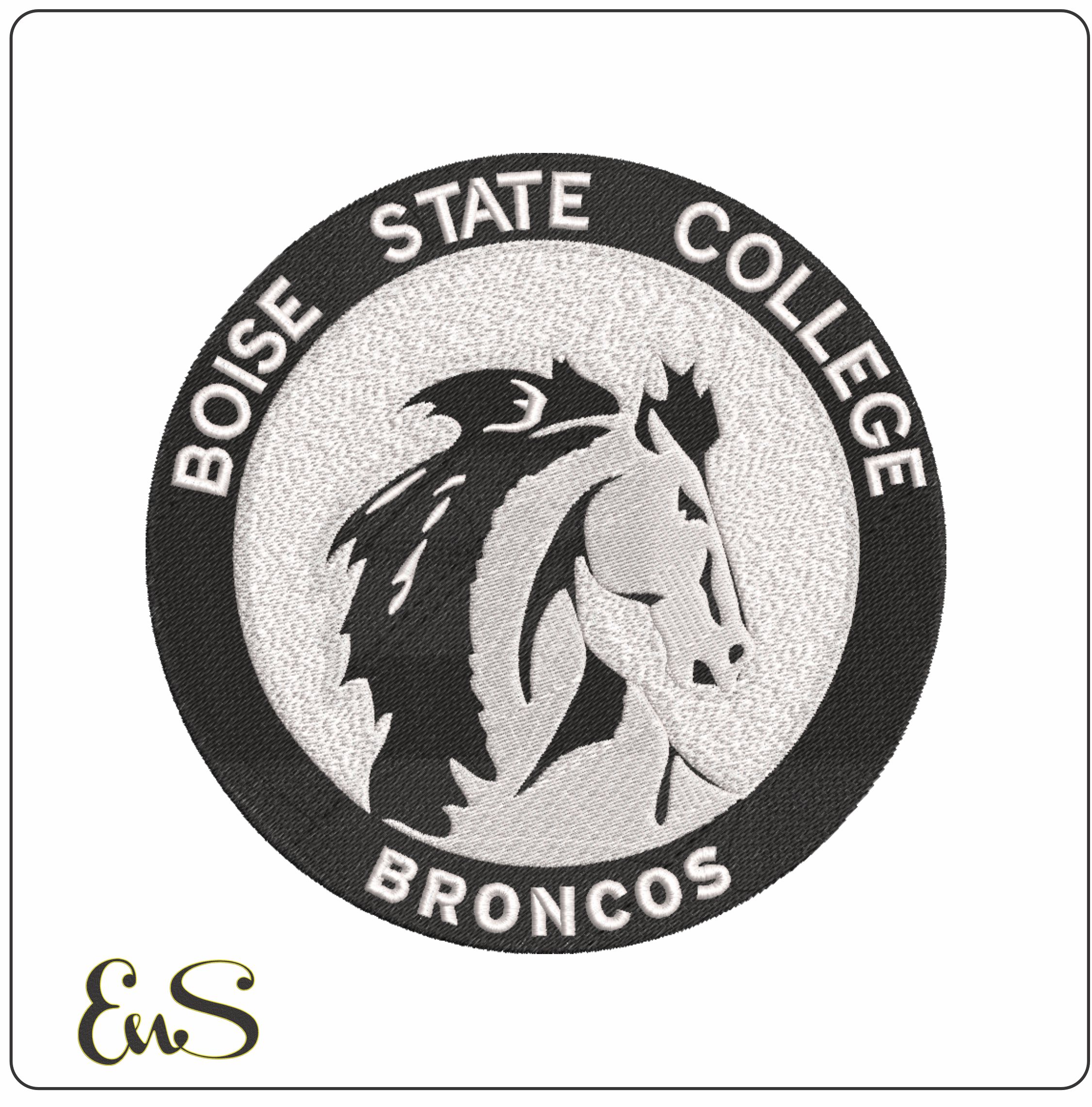 Boise State Broncos 1957 to 1969 Boise State University    - Elegant embroidery design file-instant download