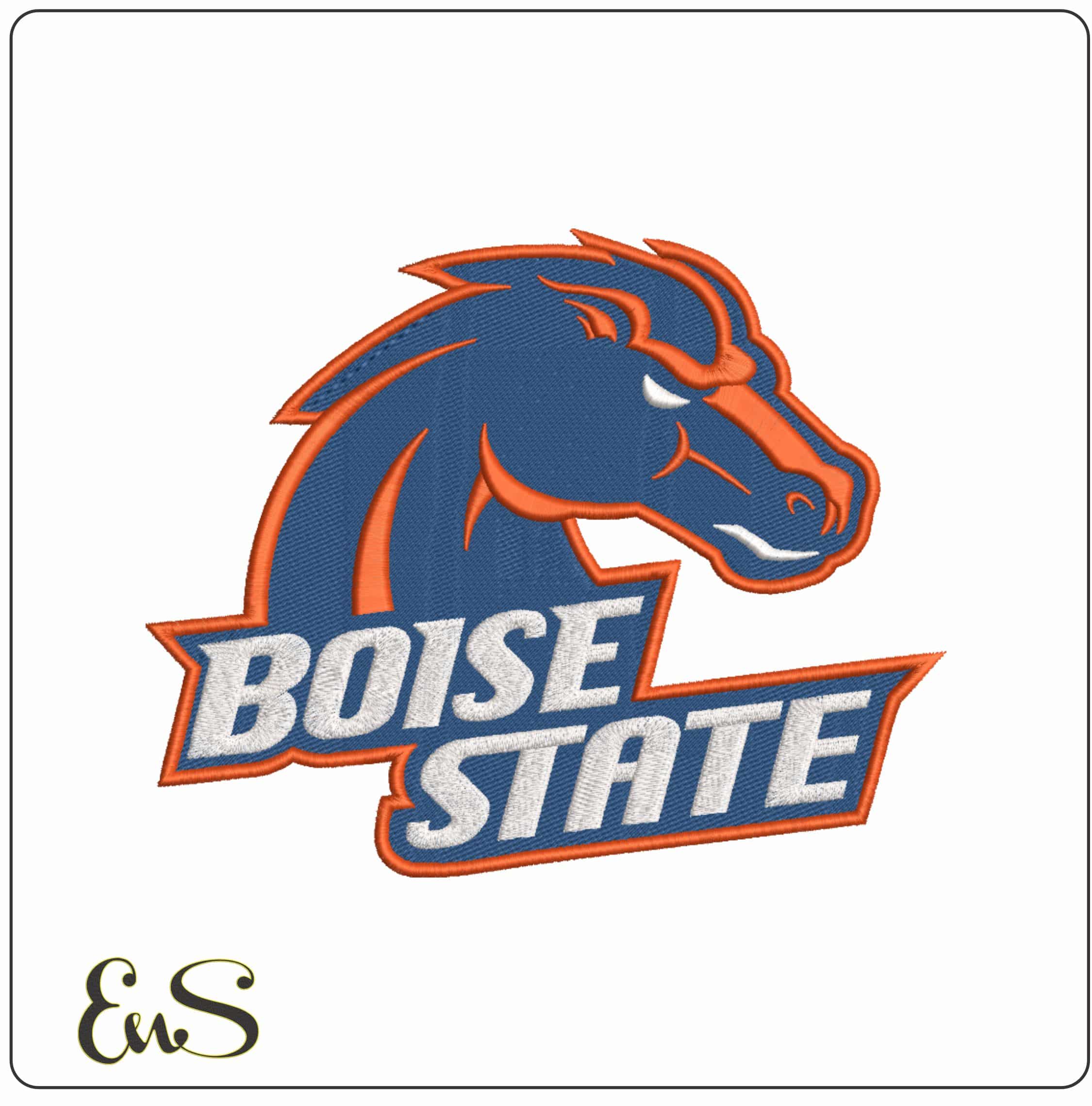 Boise State Broncos 2002 2013 Bosie State University    - Elegant embroidery design file-instant download