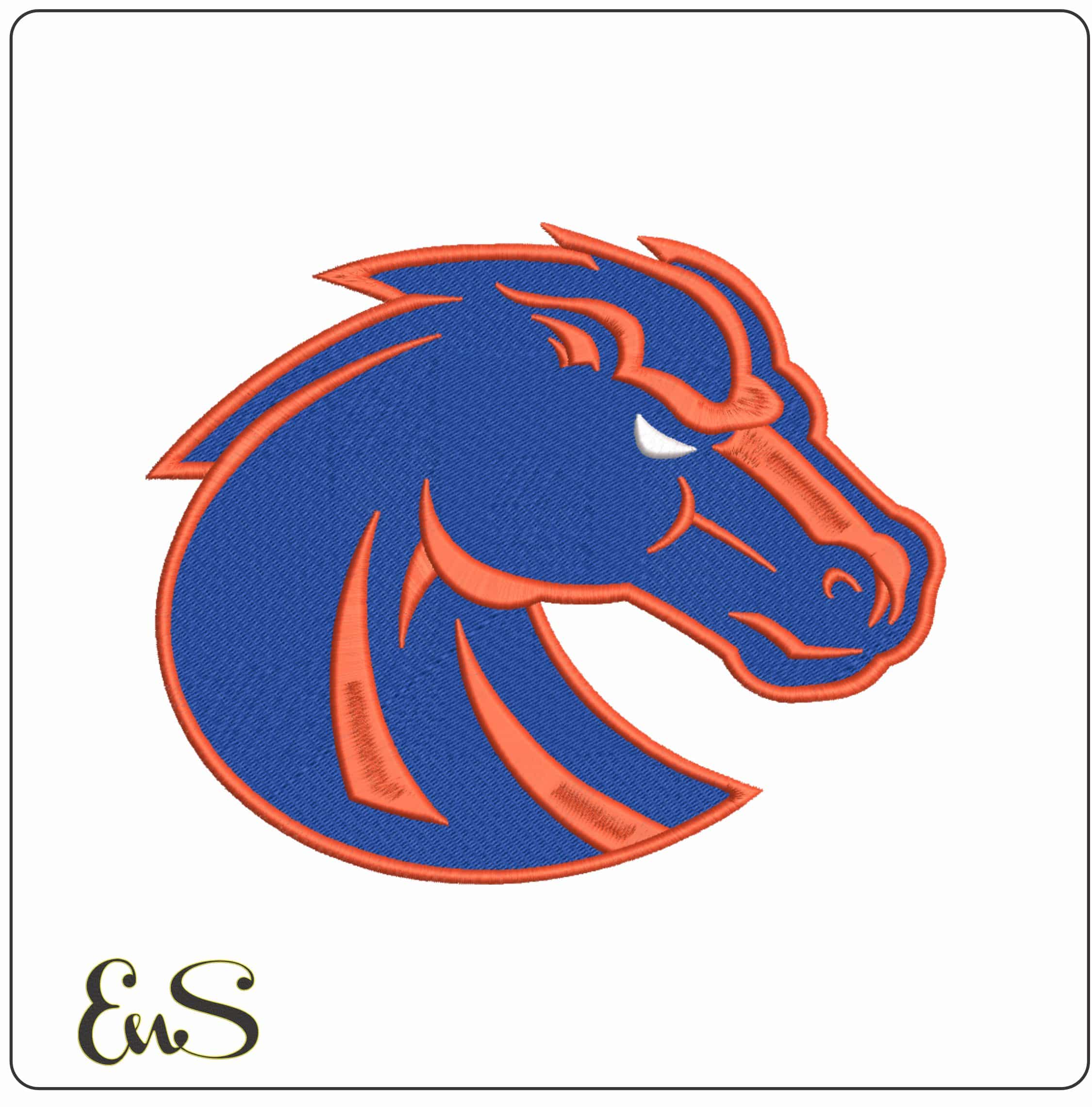 Boise State Broncos 2013 on Bosie State University    - Elegant embroidery design file-instant download