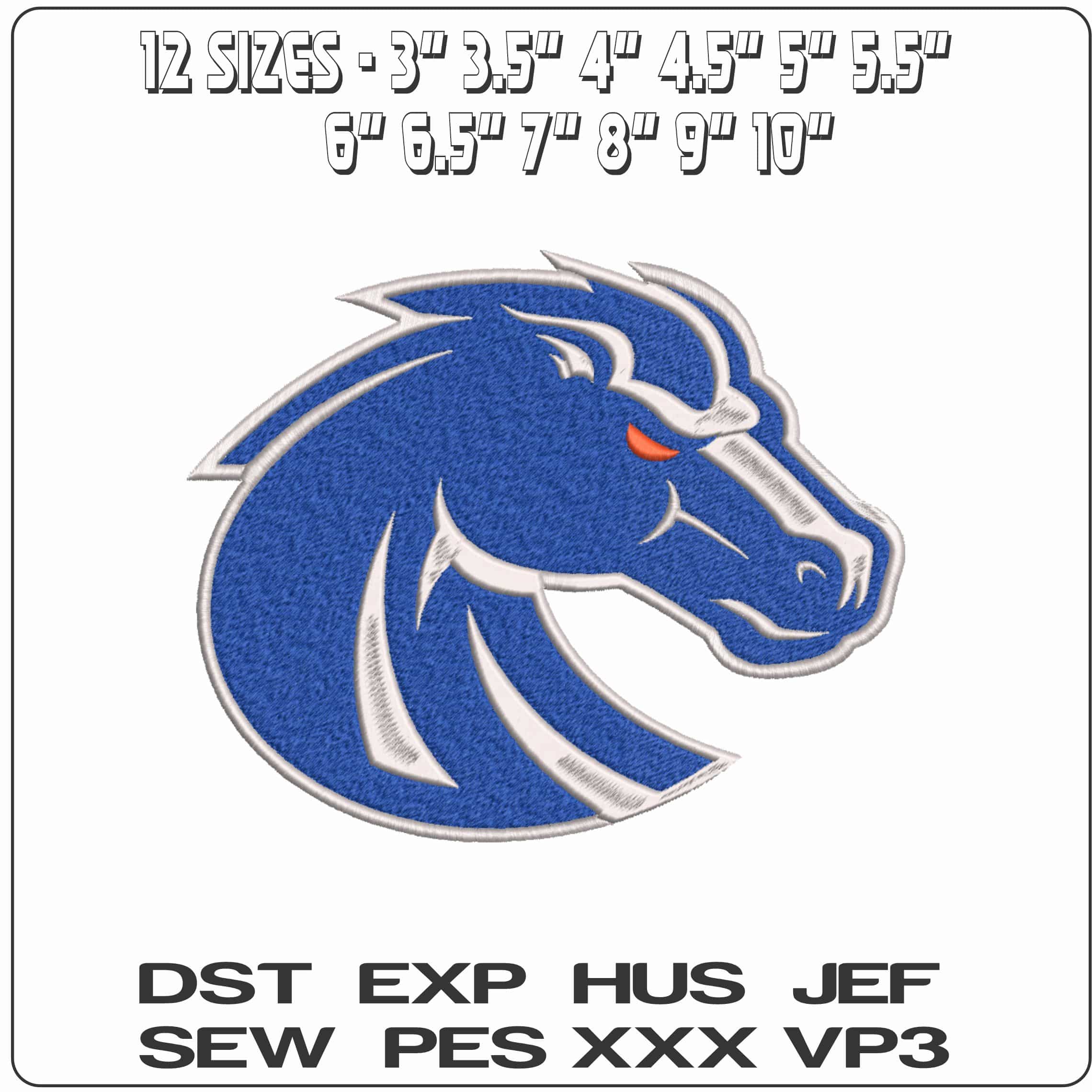 Boise State Broncos Alternative Bosie State University    - Elegant embroidery design file-instant download — view 2
