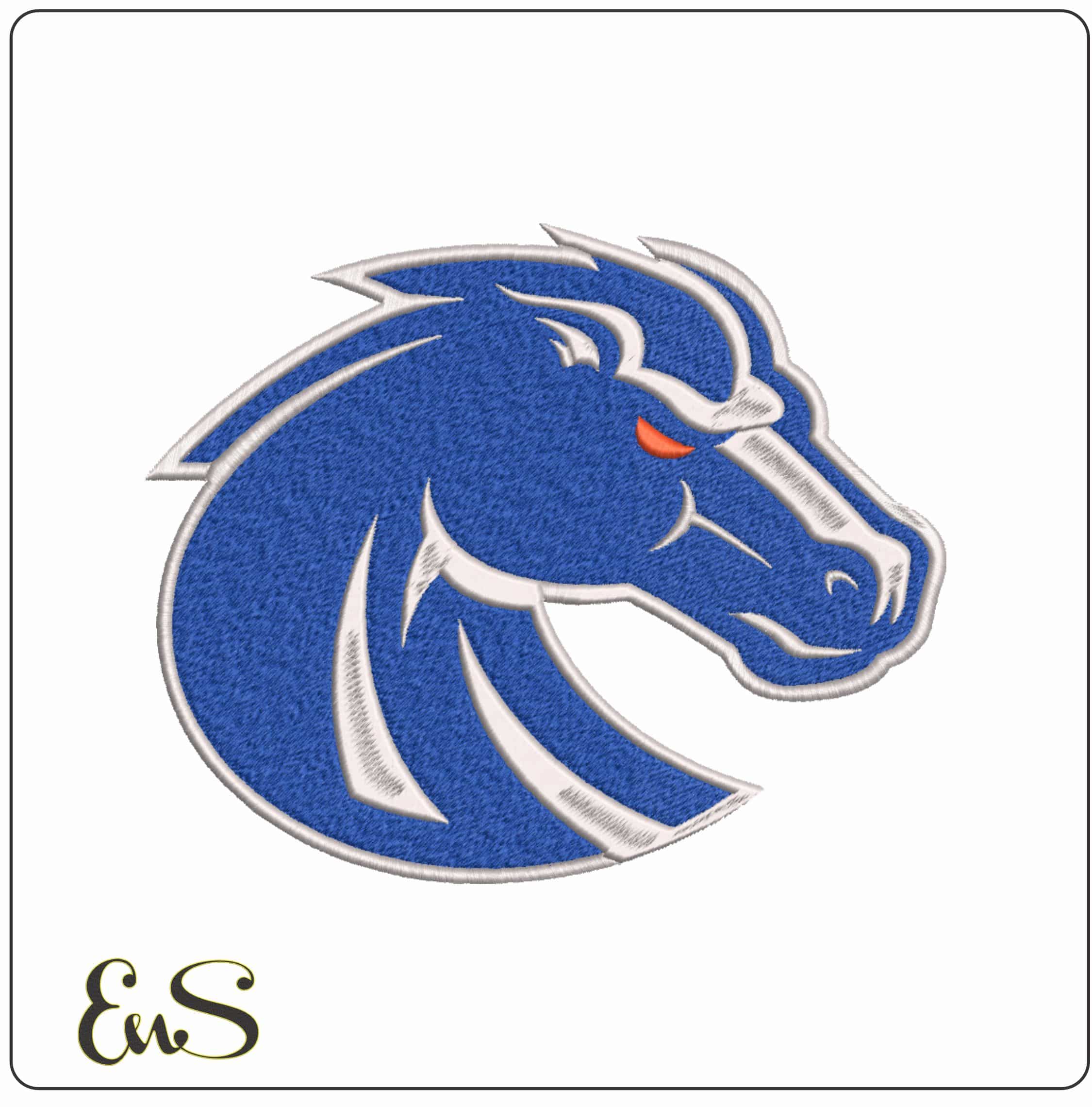 Boise State Broncos Alternative Bosie State University    - Elegant embroidery design file-instant download