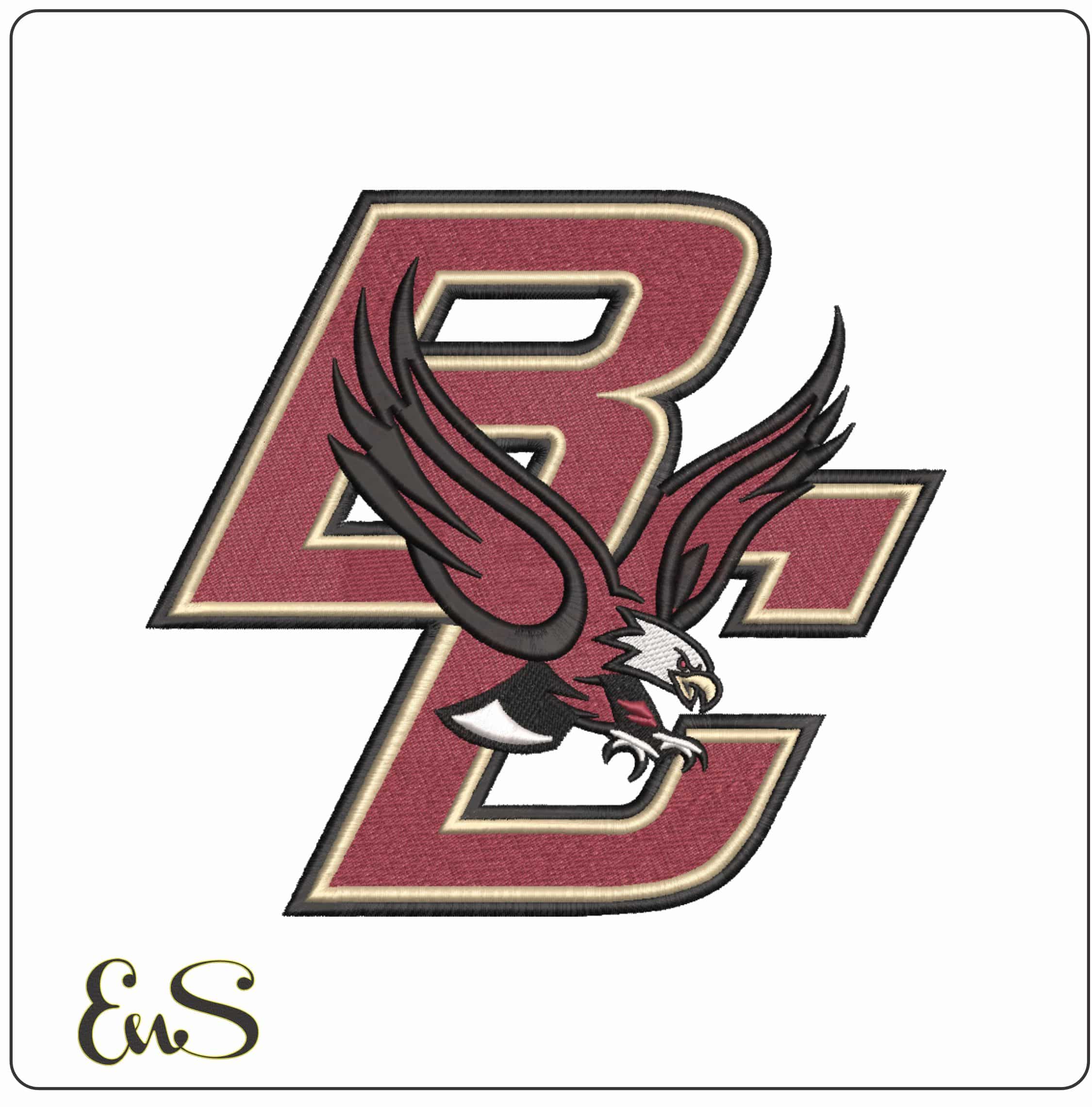 Boston College Eagles 2000 on Boston College    - Elegant embroidery design file-instant download