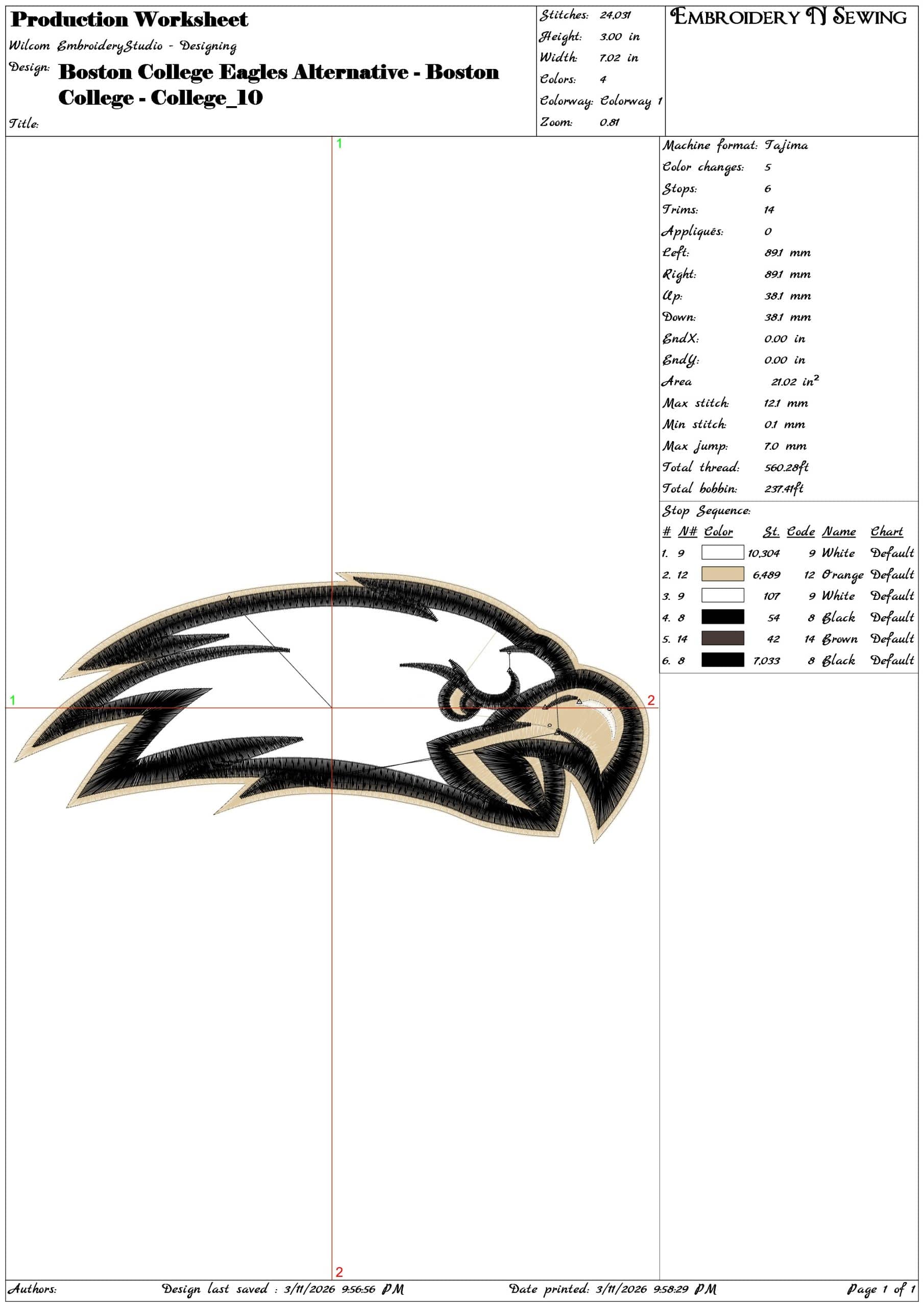 Boston College Eagles Alternative Boston College    - Elegant embroidery design file-instant download — view 3