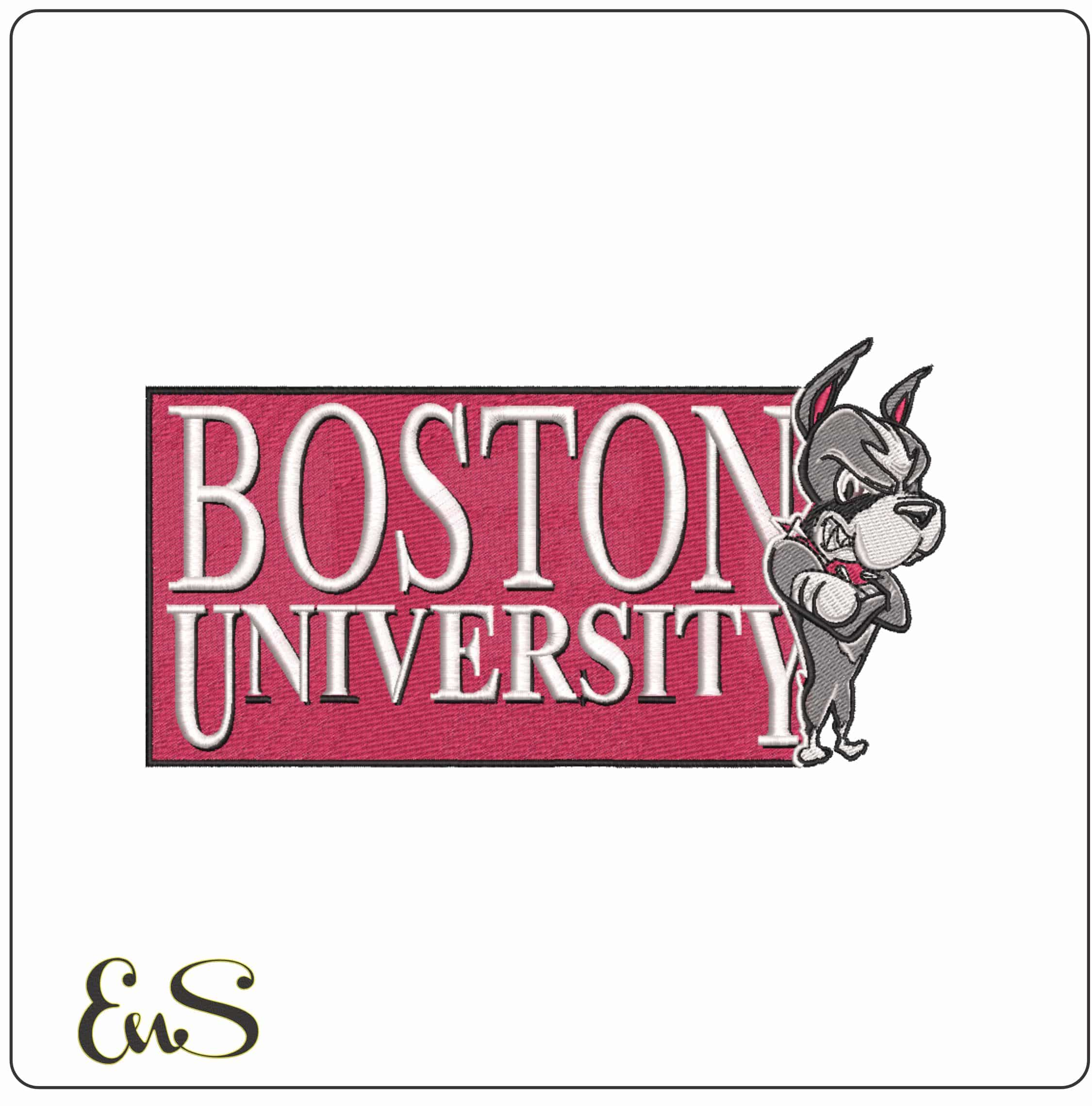 Boston University Terriers Alternate Boston University    - Elegant embroidery design file-instant download