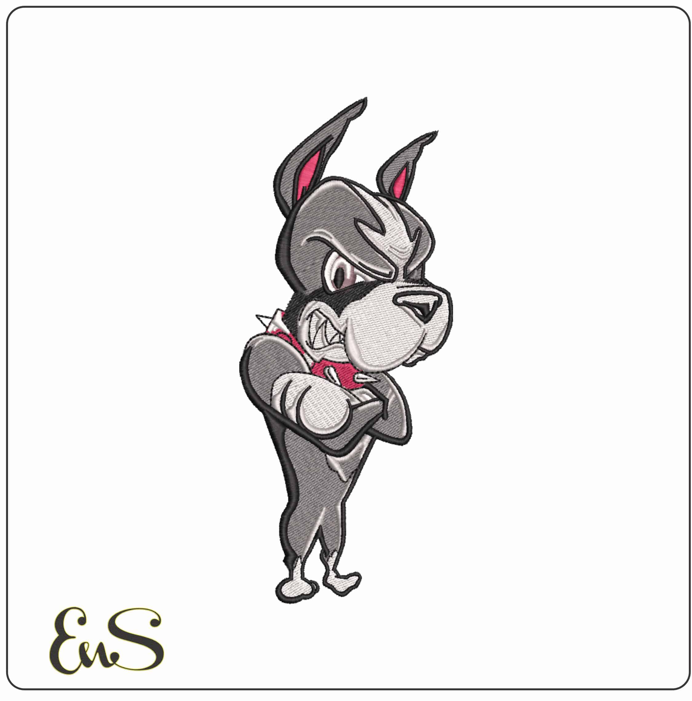 Boston University Terriers Mascot Rhett Boston University    - Elegant embroidery design file-instant download