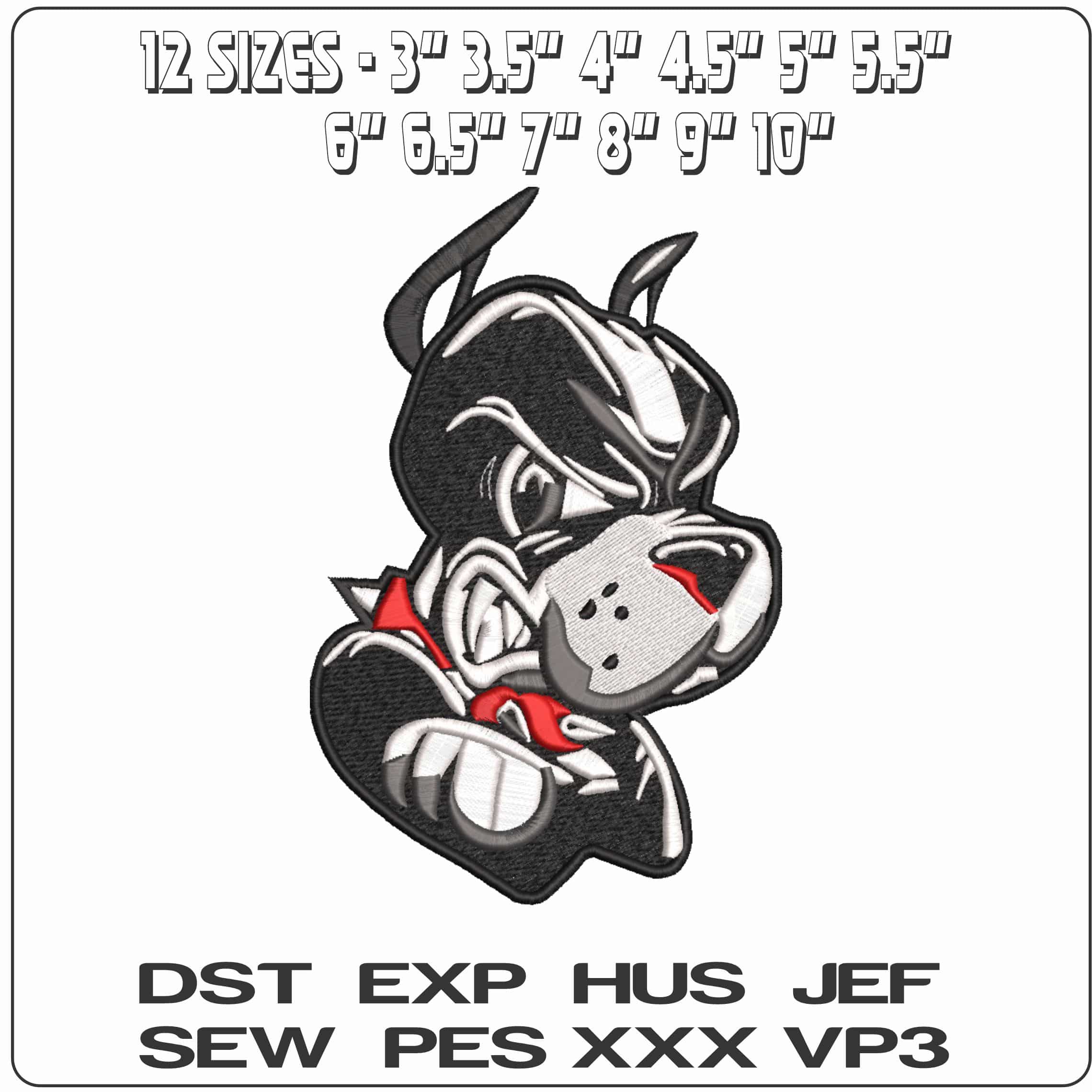Boston University Terriers Rhett Boston University    - Elegant embroidery design file-instant download — view 2