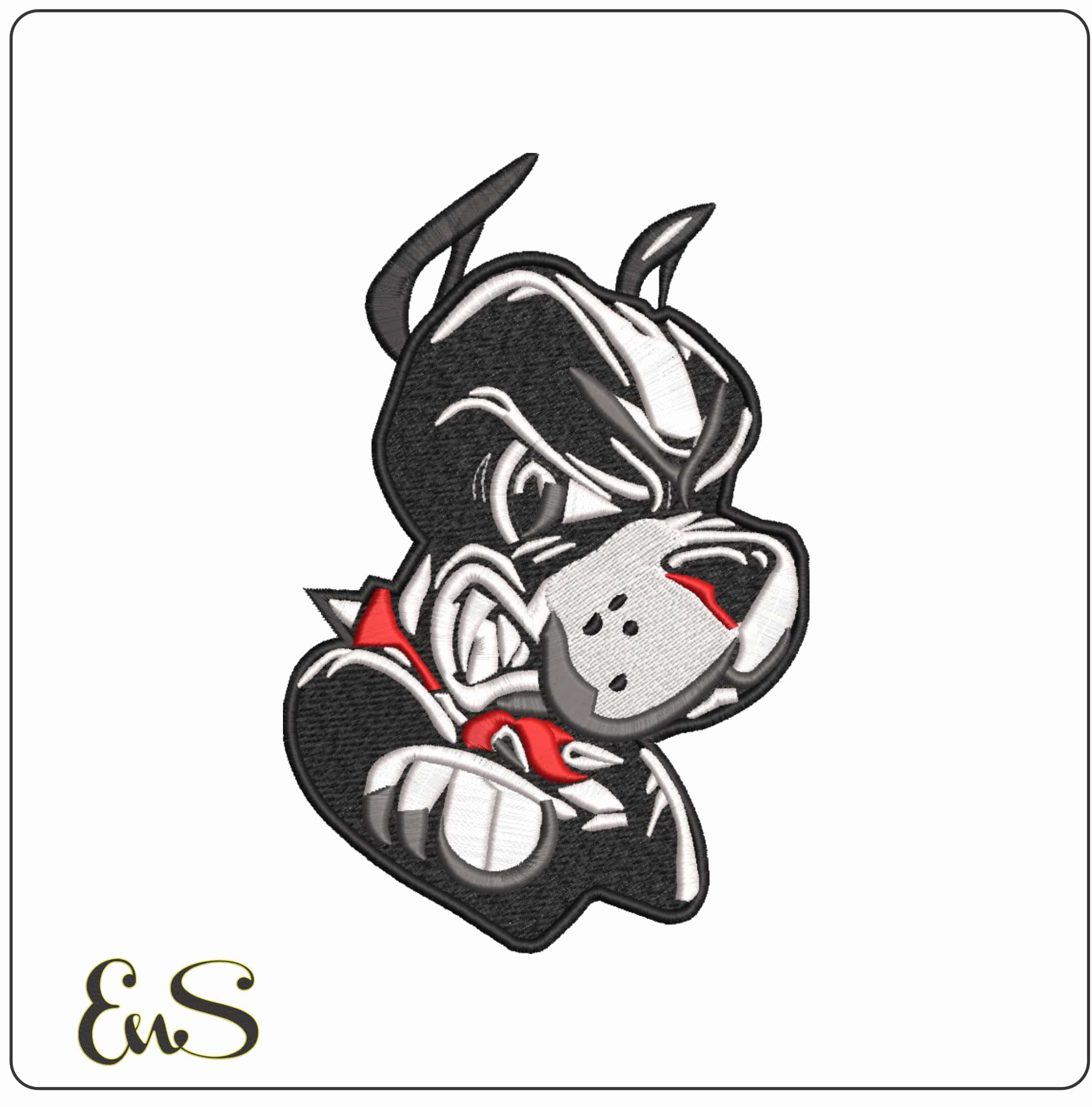 Boston University Terriers Rhett Boston University    - Elegant embroidery design file-instant download