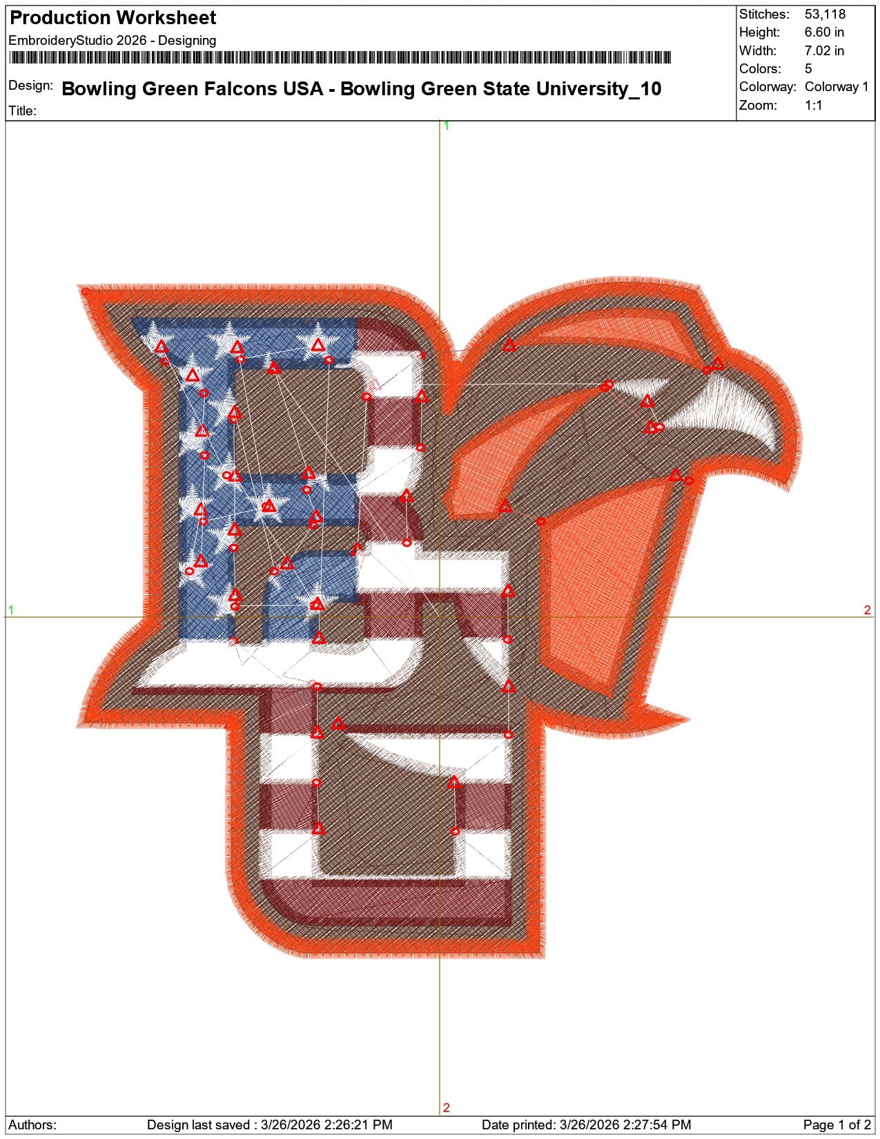 Bowling Green Falcons USA Bowling Green State University    - Elegant embroidery design file-instant download — view 3