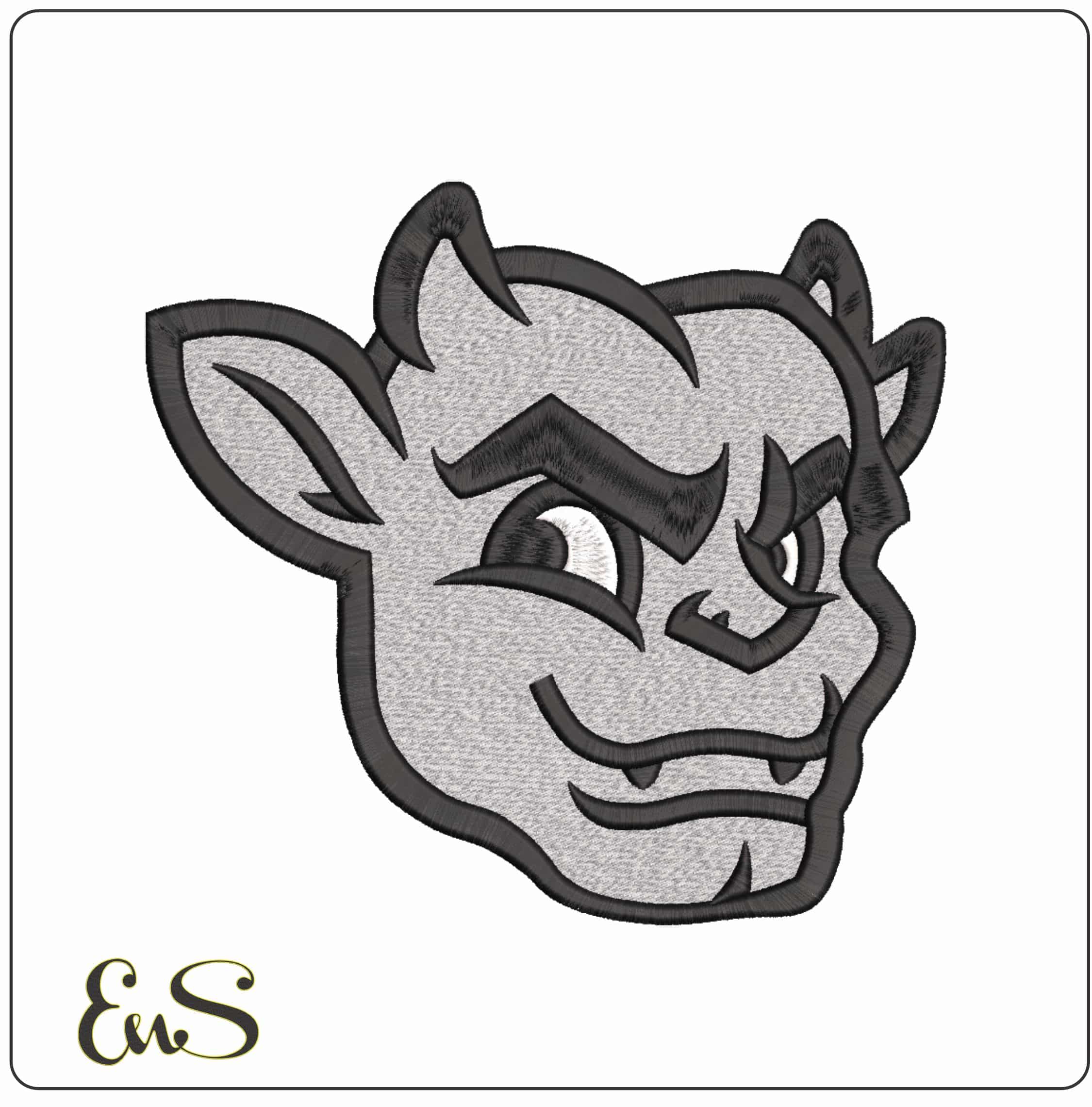 Bradley Braves Mascot Bradley University    - Elegant embroidery design file-instant download