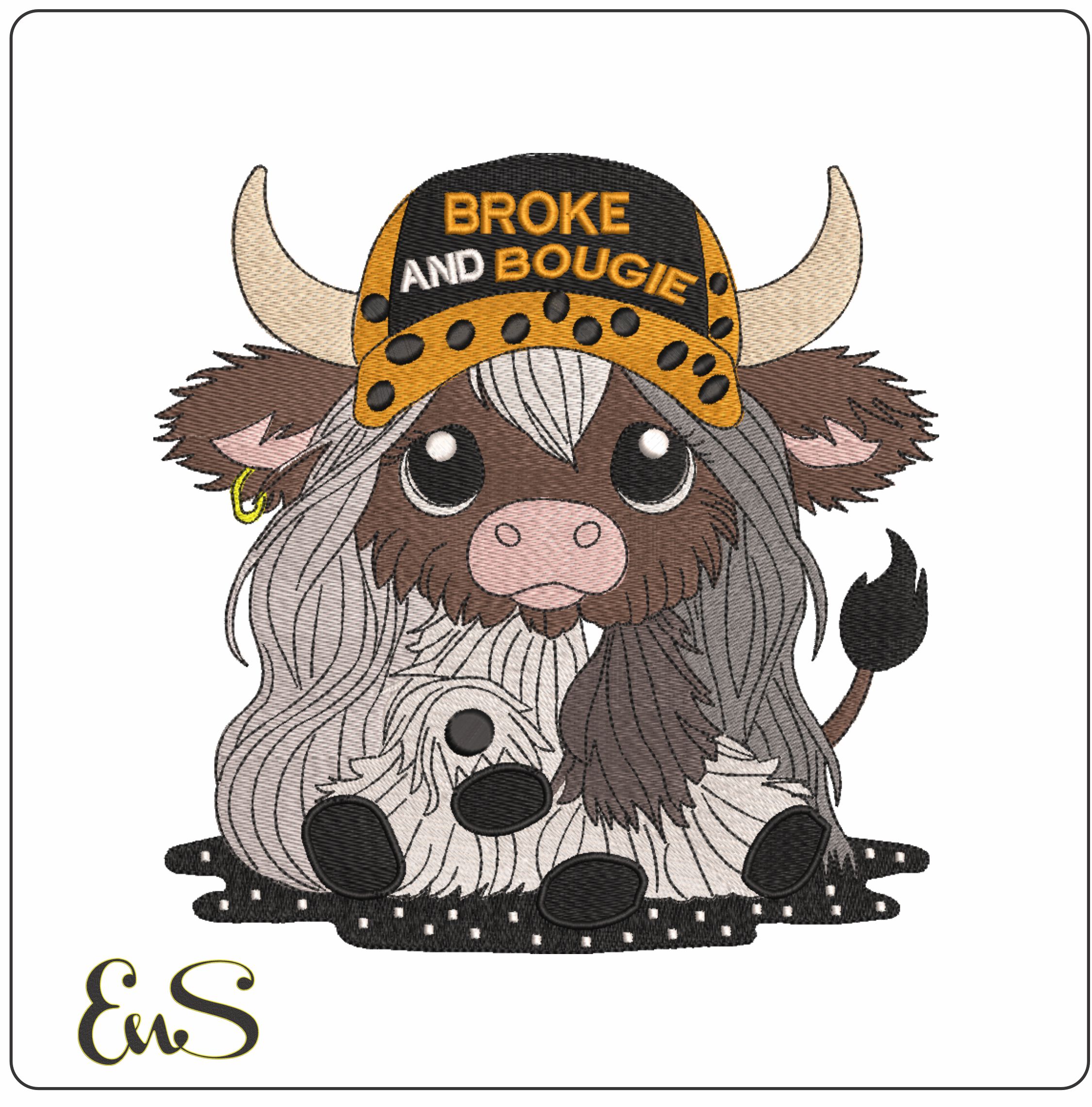 Bradley Braves Mascot Kaboom Bradley University    - Elegant embroidery design file-instant download