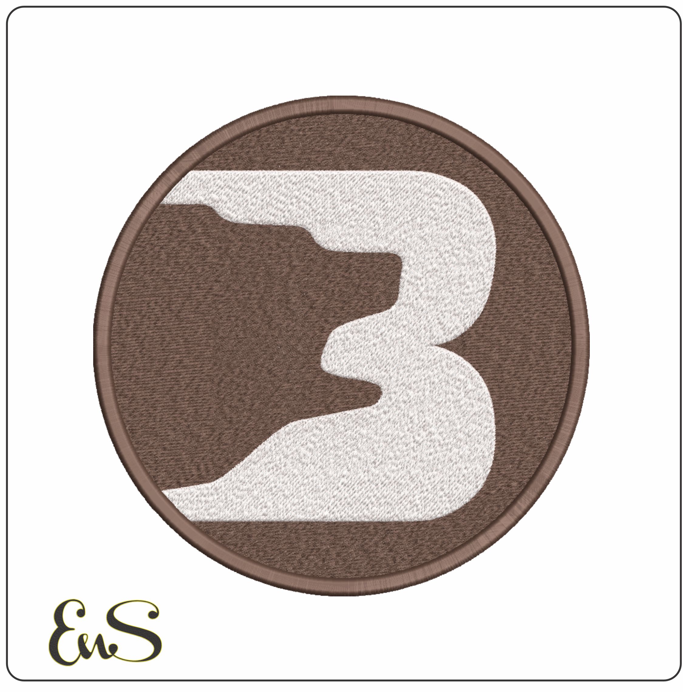 Brown Bears 1973 1978 Brown University    - Elegant embroidery design file-instant download