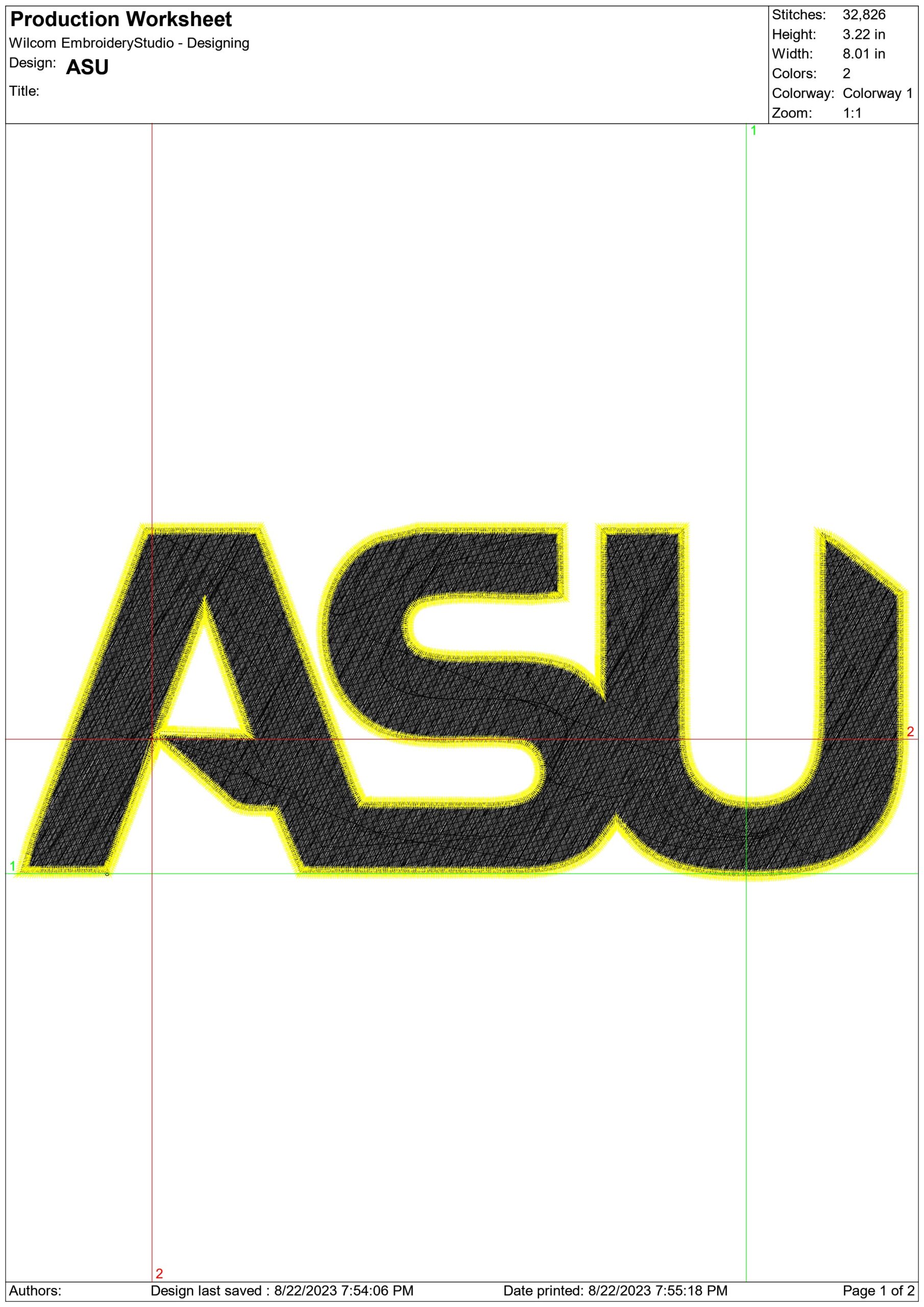 Alabama State Hornets embroidery design - Logo embroidery machine pattern ASU embroidery file - instant download in a frame — view 2