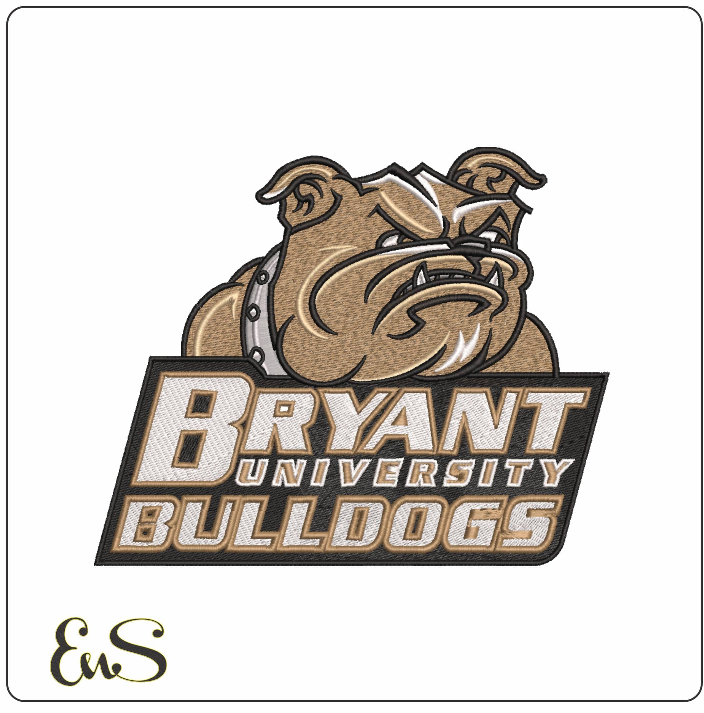 Bryant Bulldogs 2004 on Bryant University    - Elegant embroidery design file-instant download